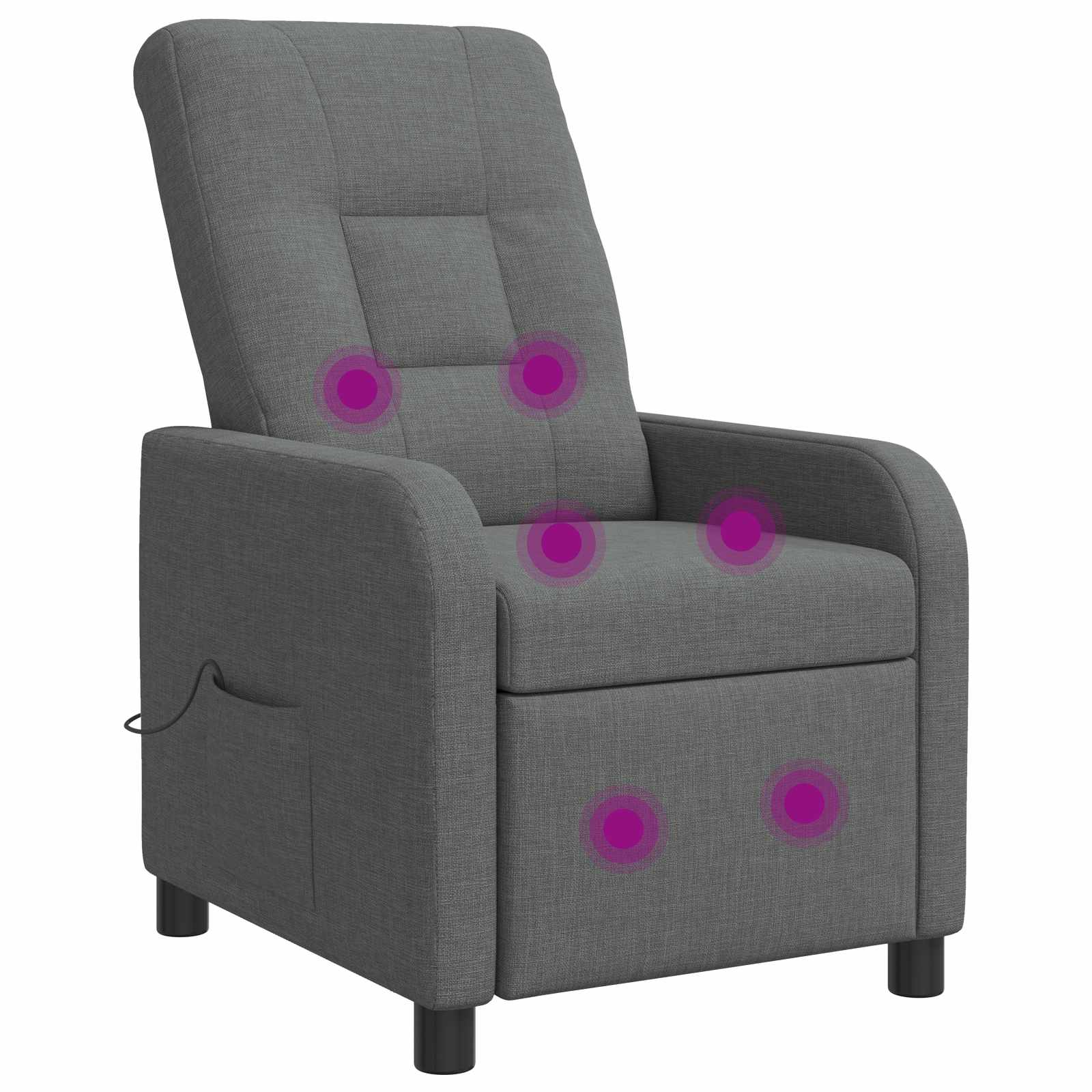 vidaXL Relaxfauteuil Lichtgrijs Stof