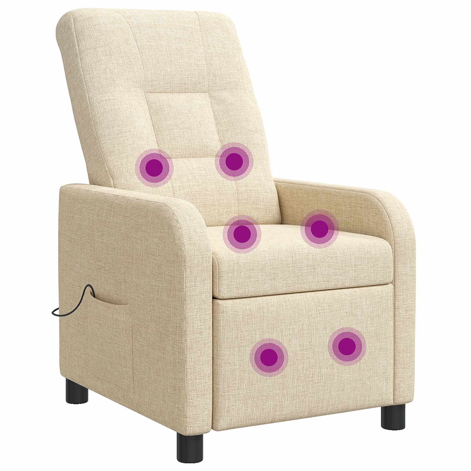 vidaXL Relaxfauteuil Lichtgrijs Stof