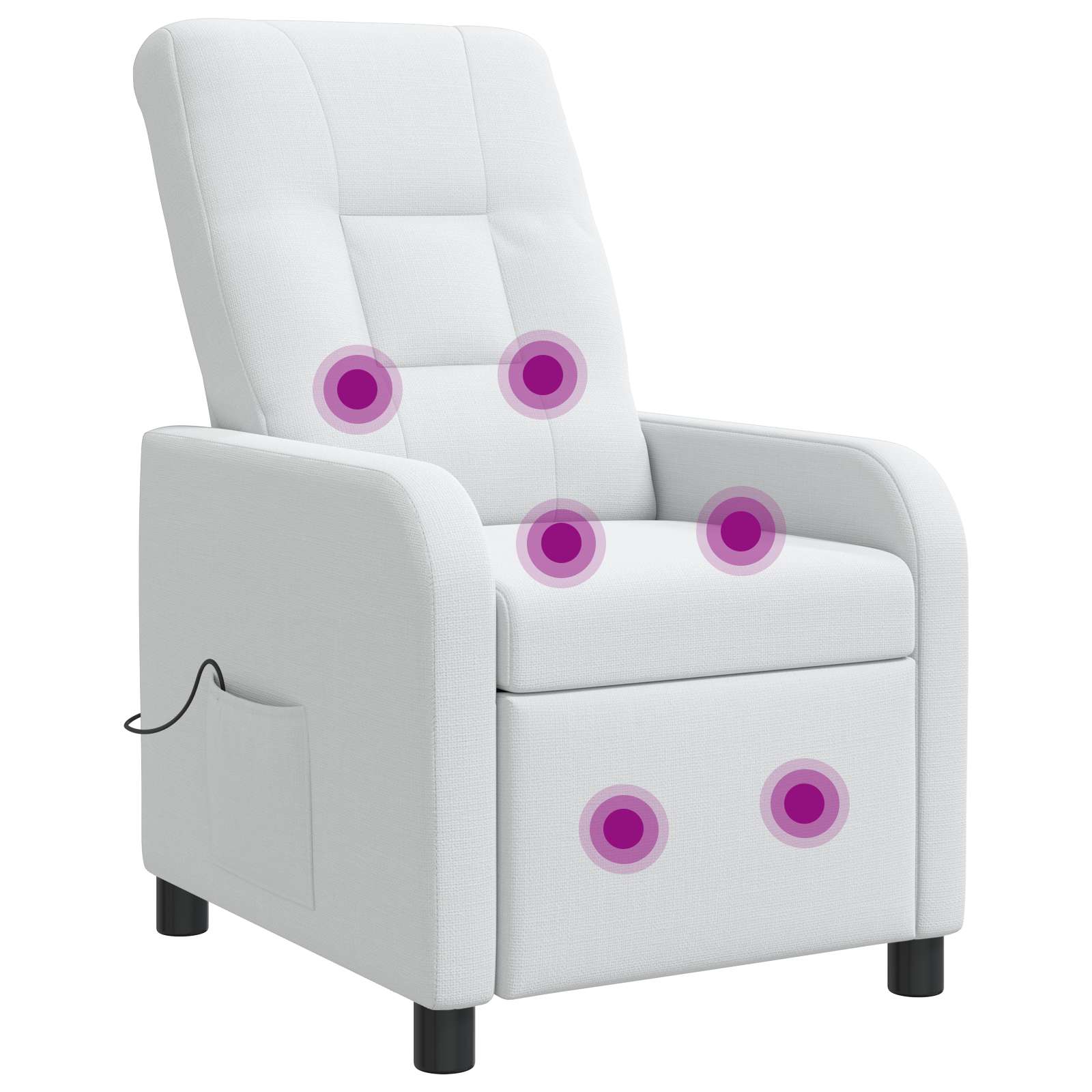 vidaXL Relaxfauteuil Lichtgrijs Stof