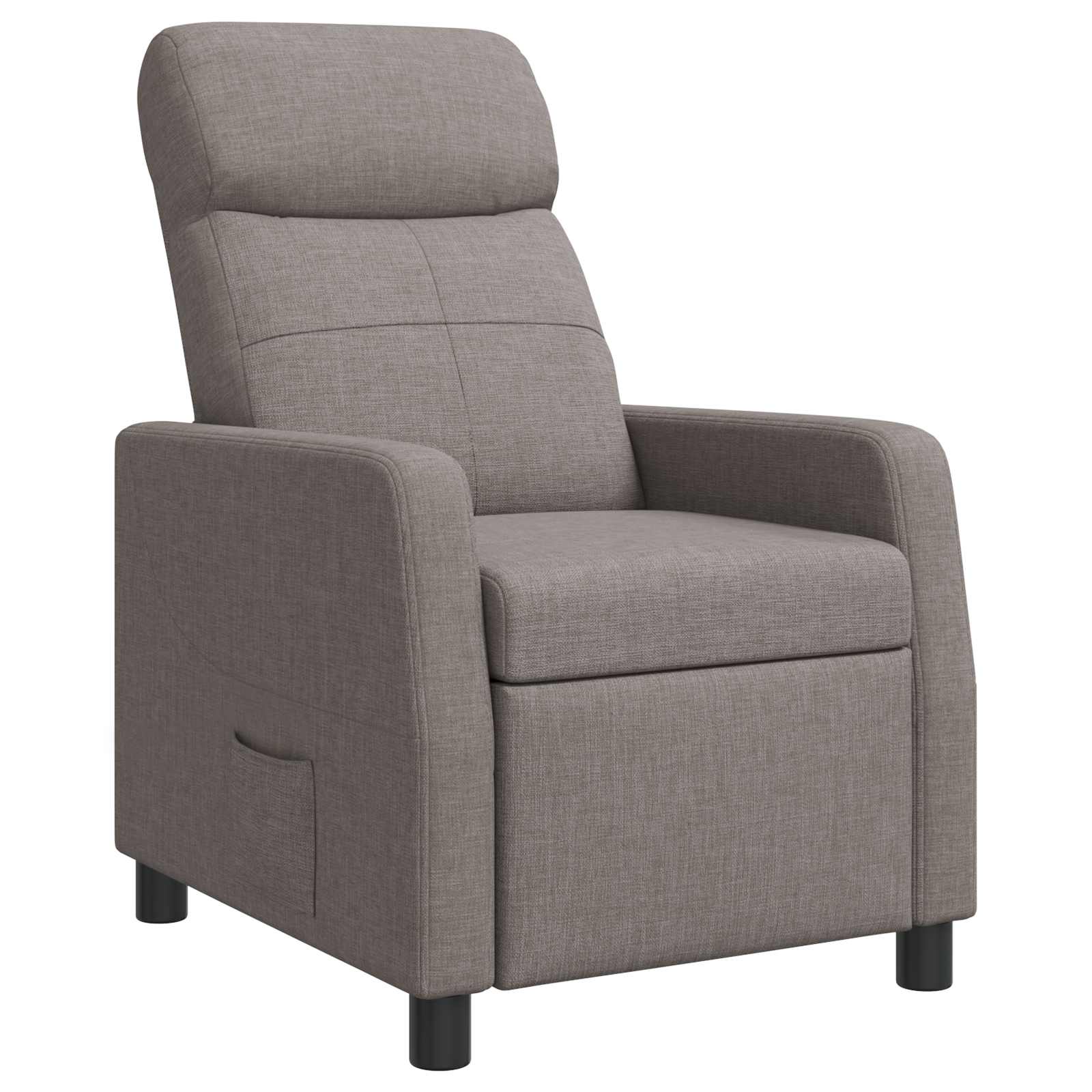 vidaXL Relaxfauteuil Lichtgrijs Stof