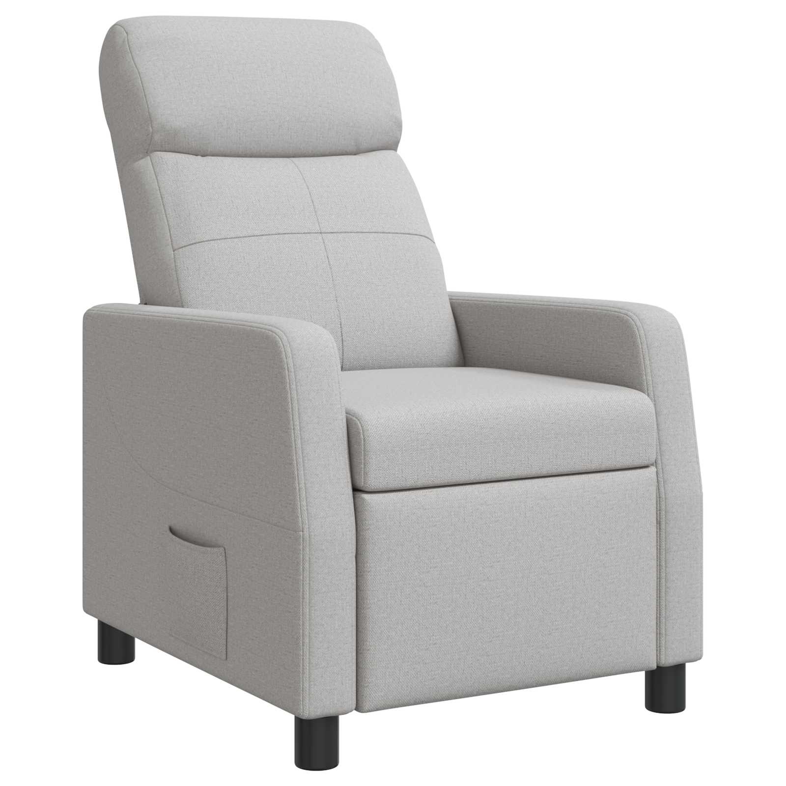 vidaXL Relaxfauteuil Lichtgrijs Stof