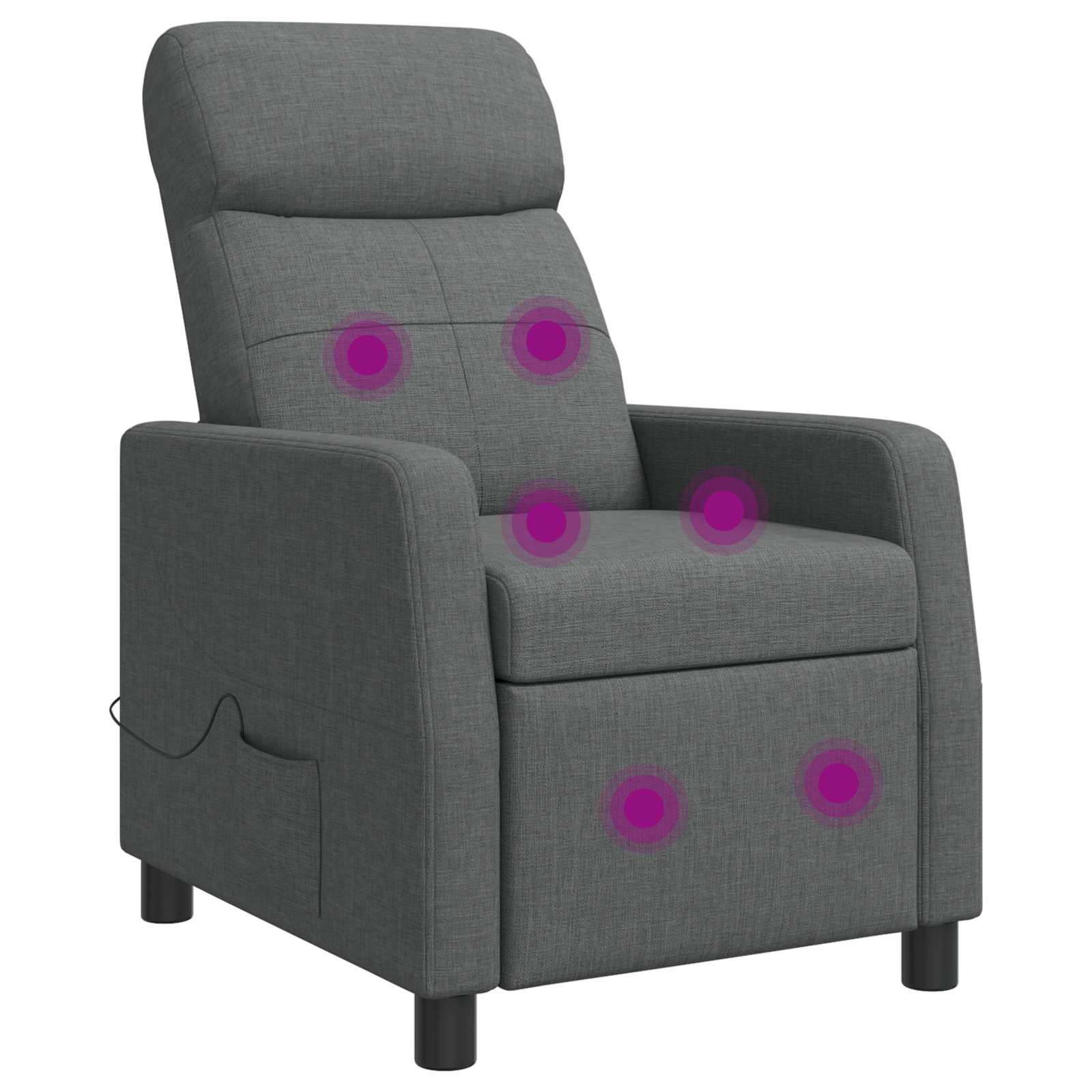 vidaXL Relaxfauteuil Lichtgrijs Stof