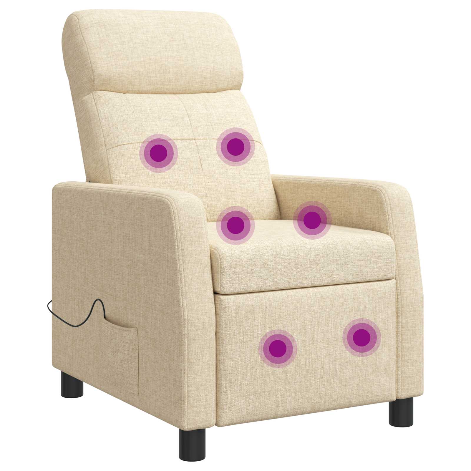 vidaXL Relaxfauteuil Lichtgrijs Stof