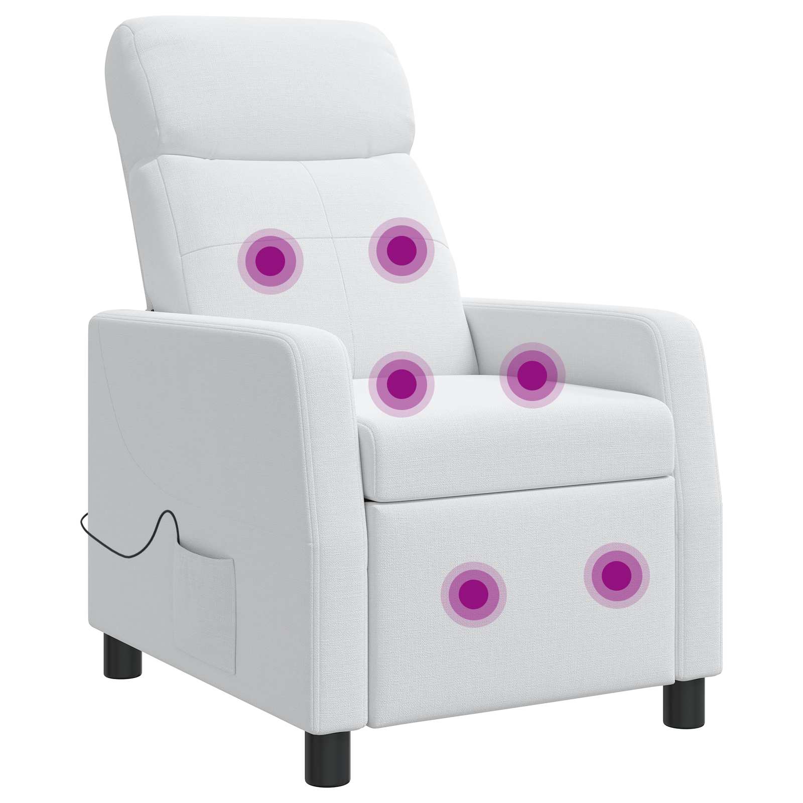 vidaXL Relaxfauteuil Lichtgrijs Stof