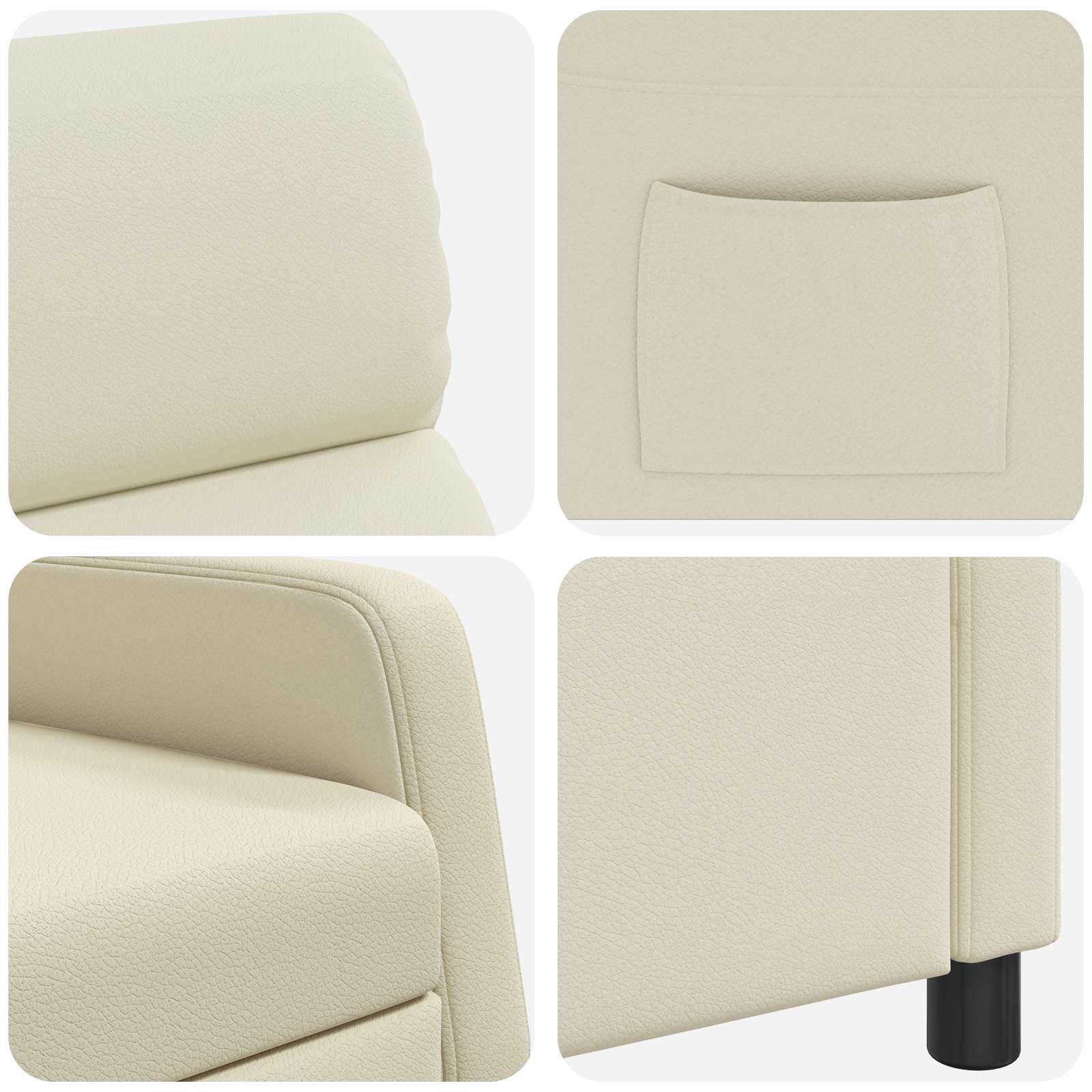 vidaXL Relaxfauteuil Zwart Kunstleer