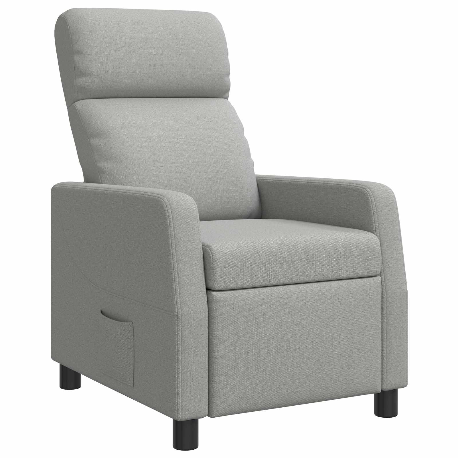 vidaXL Relaxfauteuil Lichtgrijs Stof