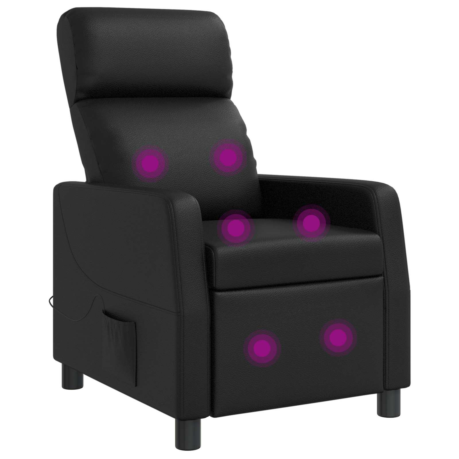vidaXL Relaxfauteuil Zwart Kunstleer