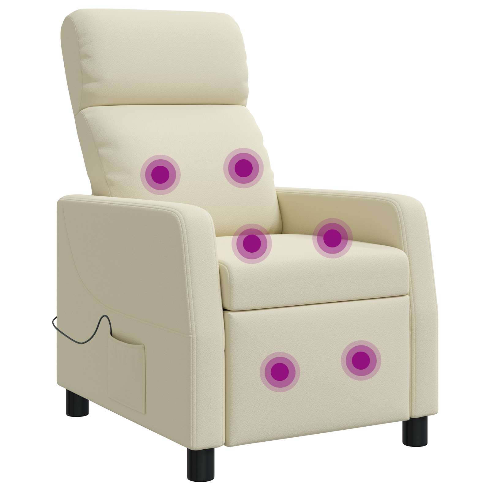 vidaXL Relaxfauteuil Zwart Kunstleer
