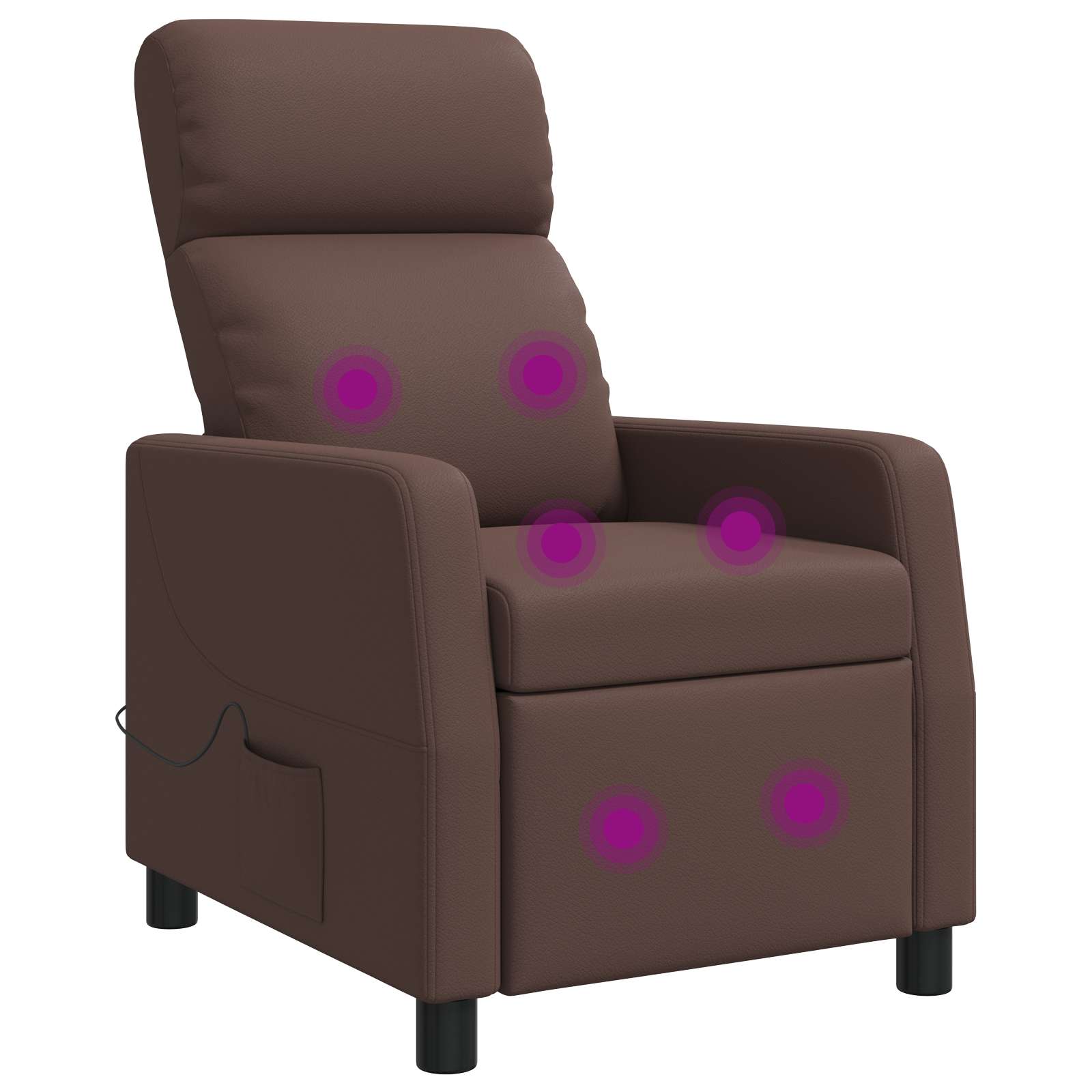 vidaXL Relaxfauteuil Zwart Kunstleer