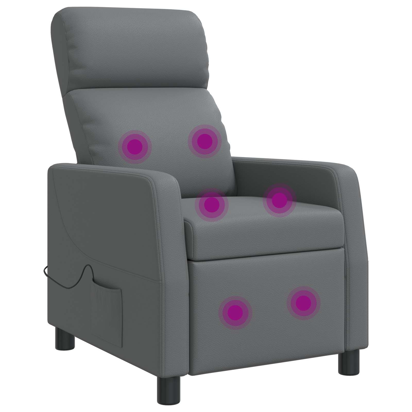 vidaXL Relaxfauteuil Zwart Kunstleer