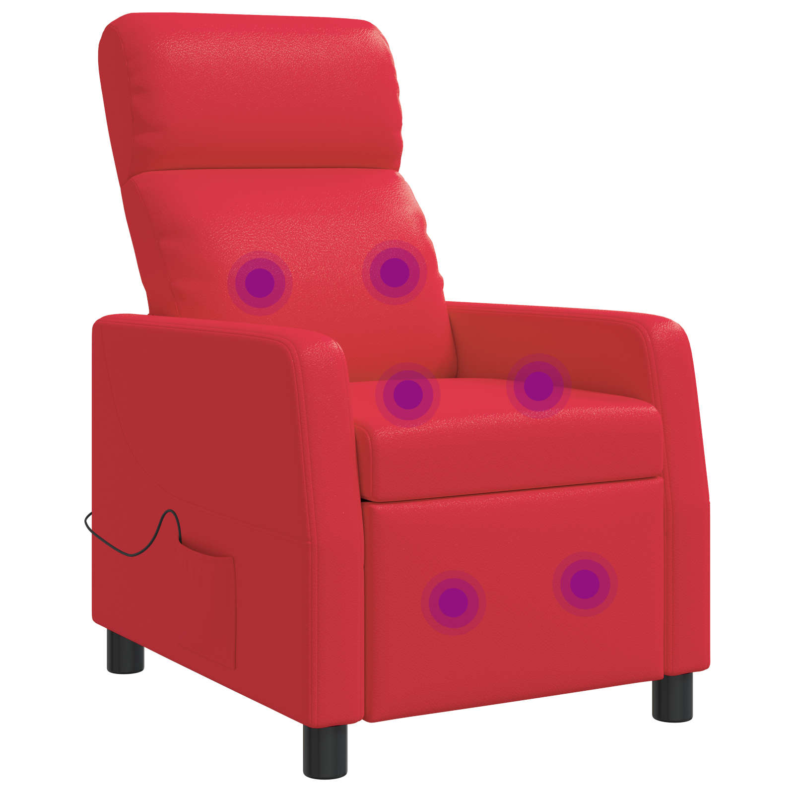 vidaXL Relaxfauteuil Zwart Kunstleer
