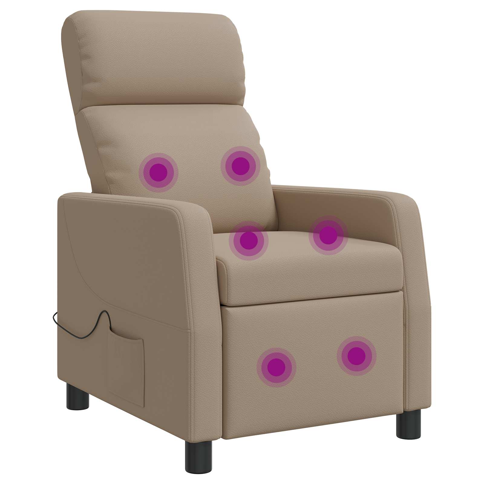 vidaXL Relaxfauteuil Zwart Kunstleer