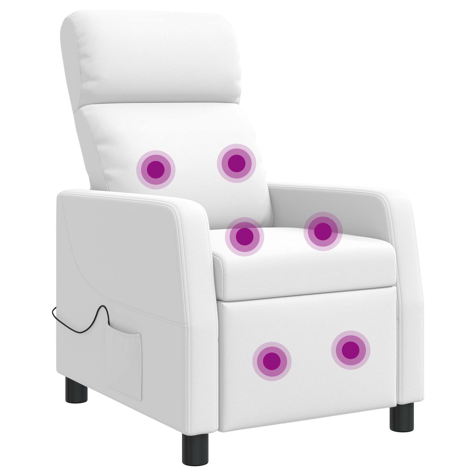vidaXL Relaxfauteuil Zwart Kunstleer