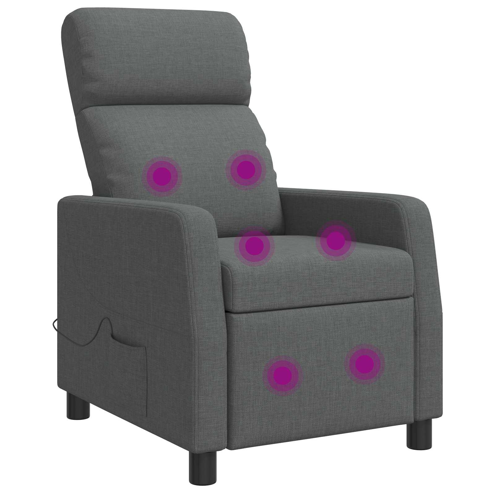 vidaXL Relaxfauteuil Lichtgrijs Stof