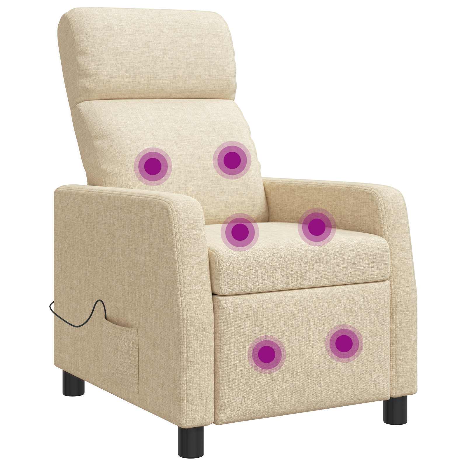 vidaXL Relaxfauteuil Lichtgrijs Stof