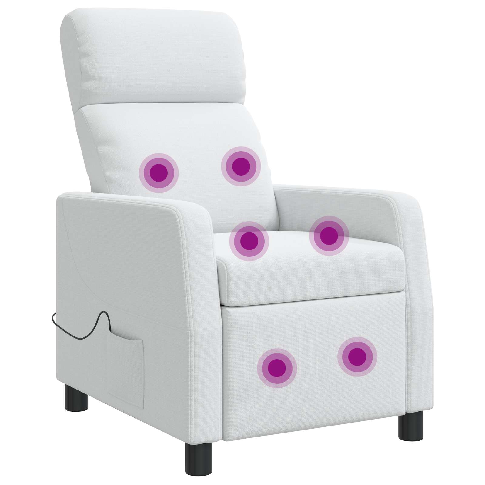 vidaXL Relaxfauteuil Lichtgrijs Stof