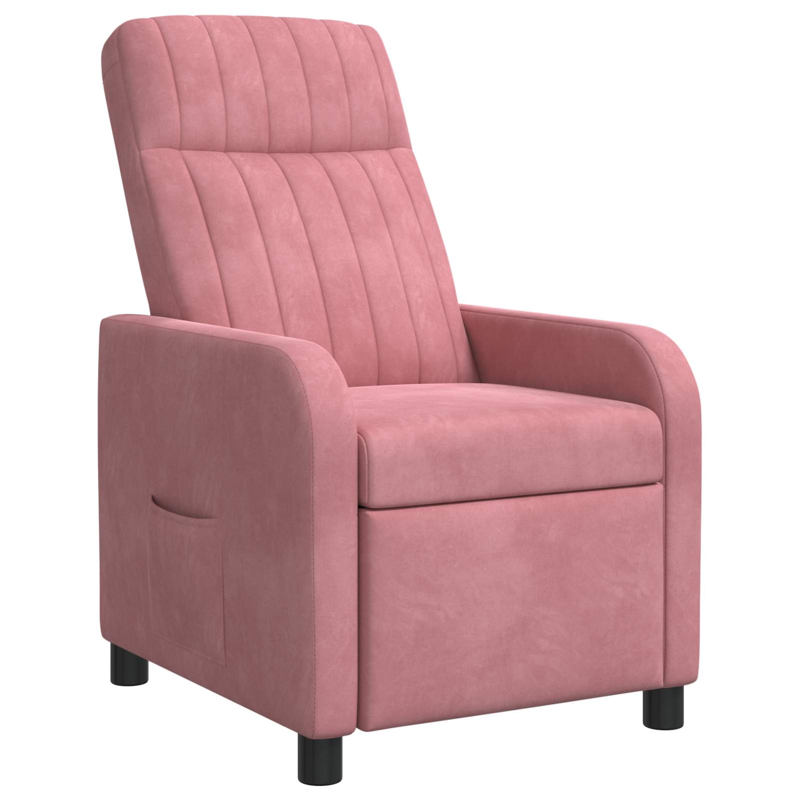 vidaXL Relaxfauteuil Lichtgrijs fluweel