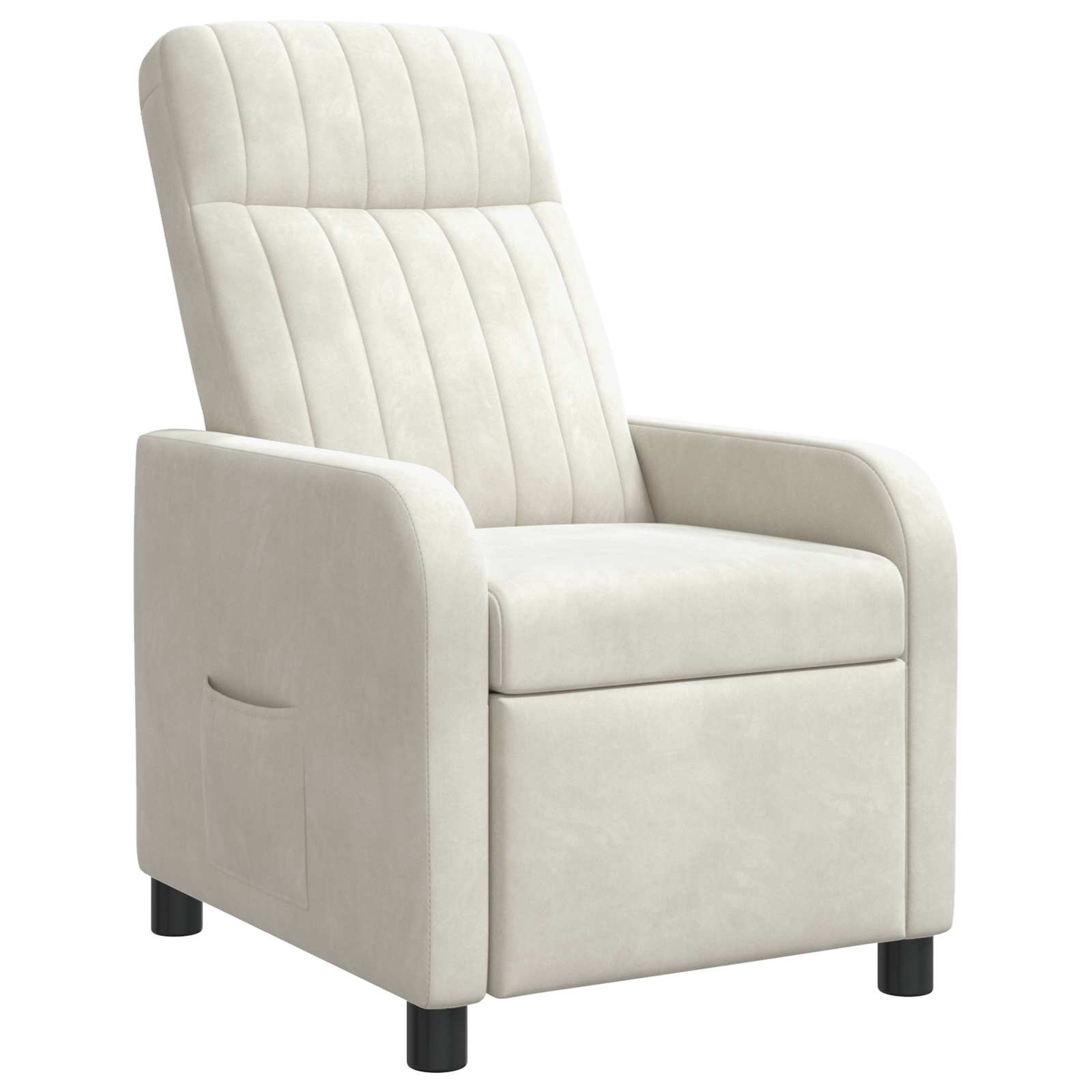 vidaXL Relaxfauteuil Lichtgrijs fluweel