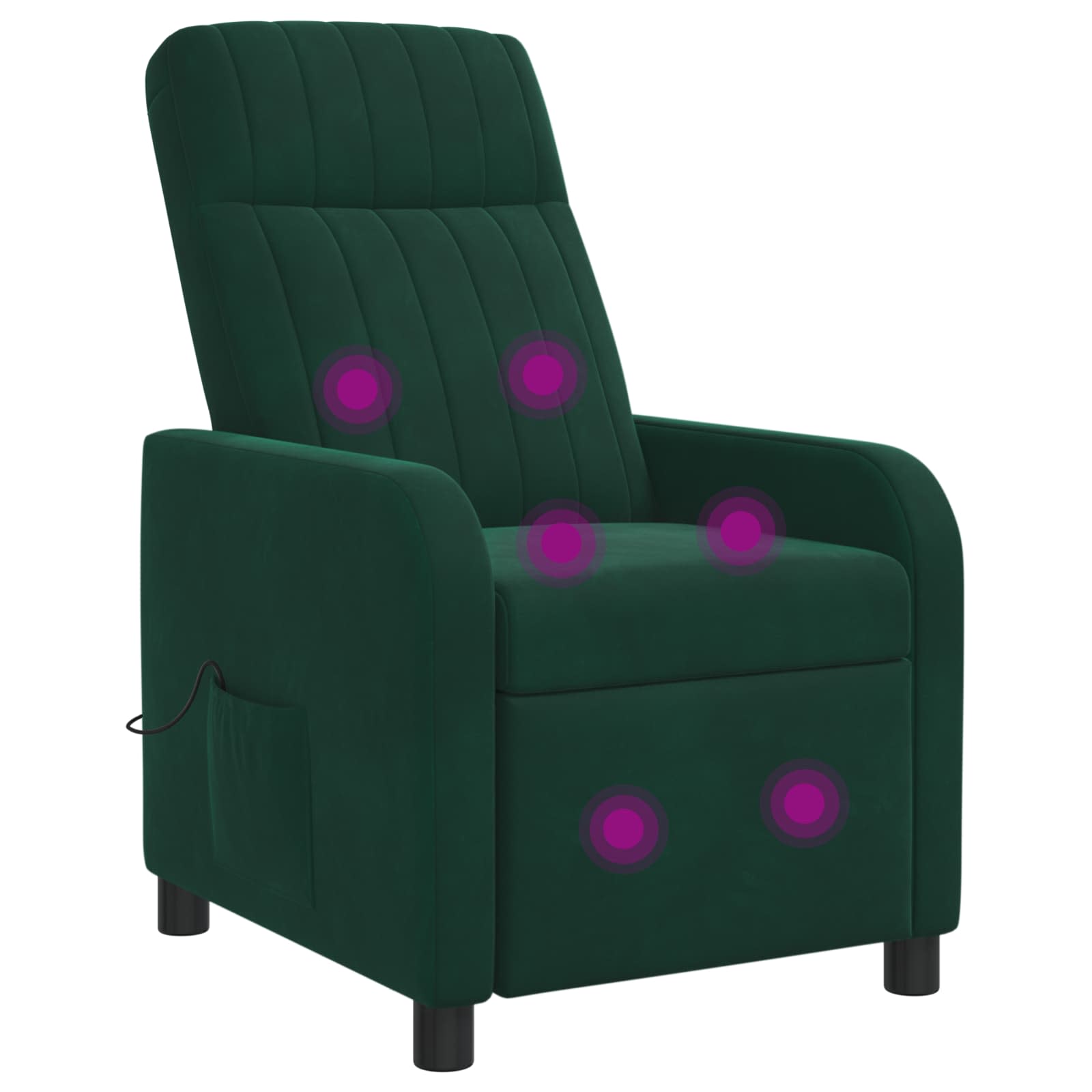 vidaXL Relaxfauteuil Lichtgrijs fluweel