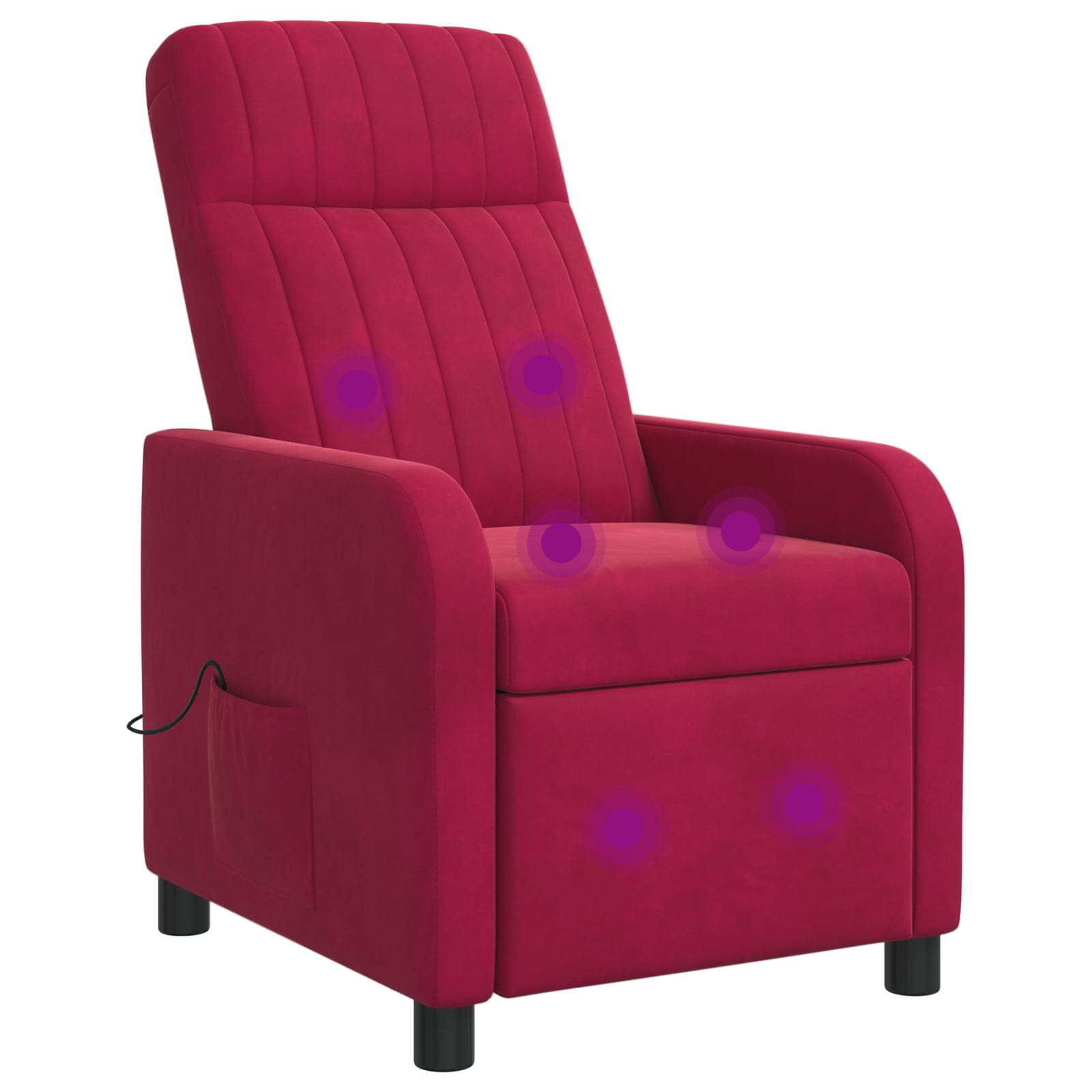 vidaXL Relaxfauteuil Lichtgrijs fluweel
