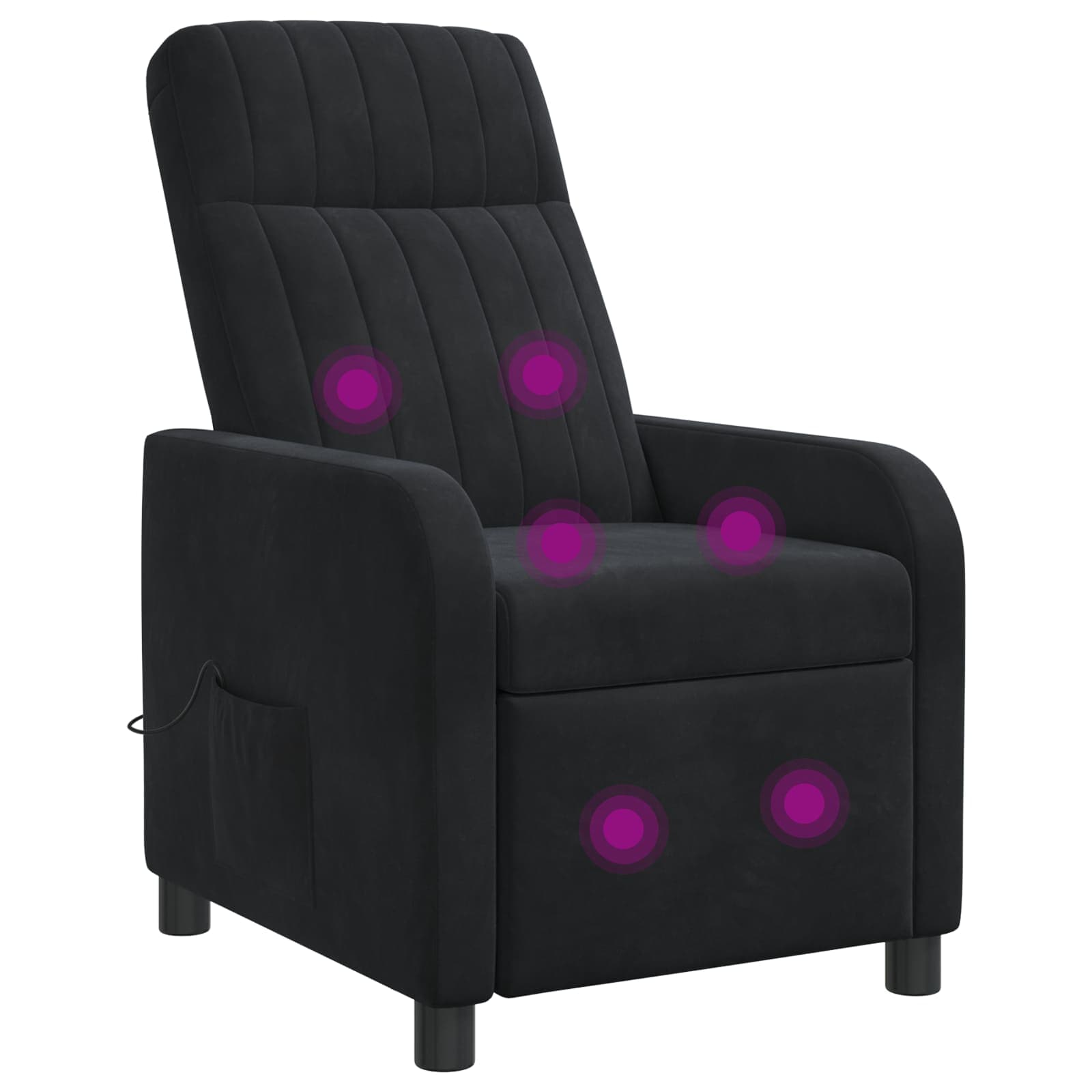 vidaXL Relaxfauteuil Lichtgrijs fluweel
