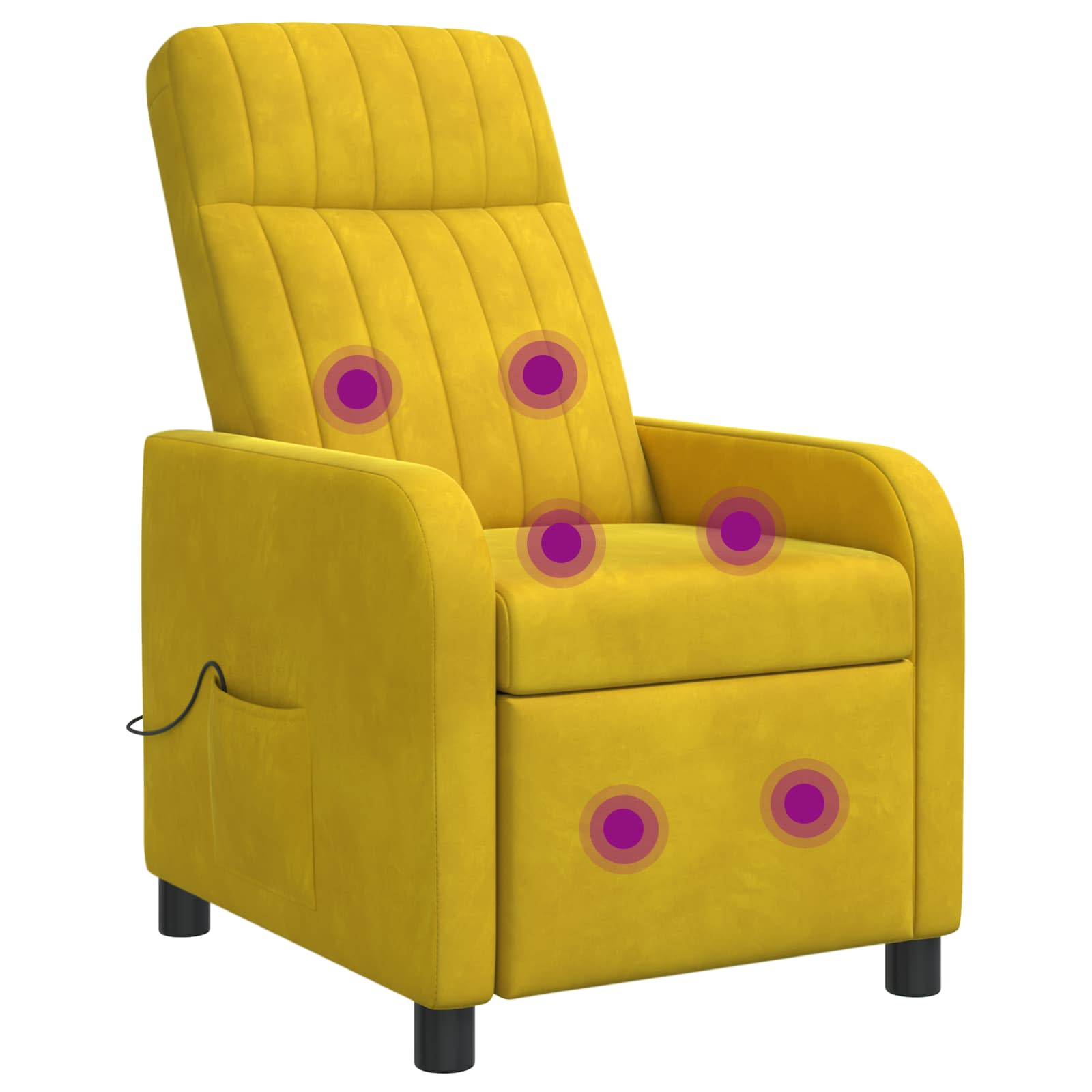 vidaXL Relaxfauteuil Lichtgrijs fluweel