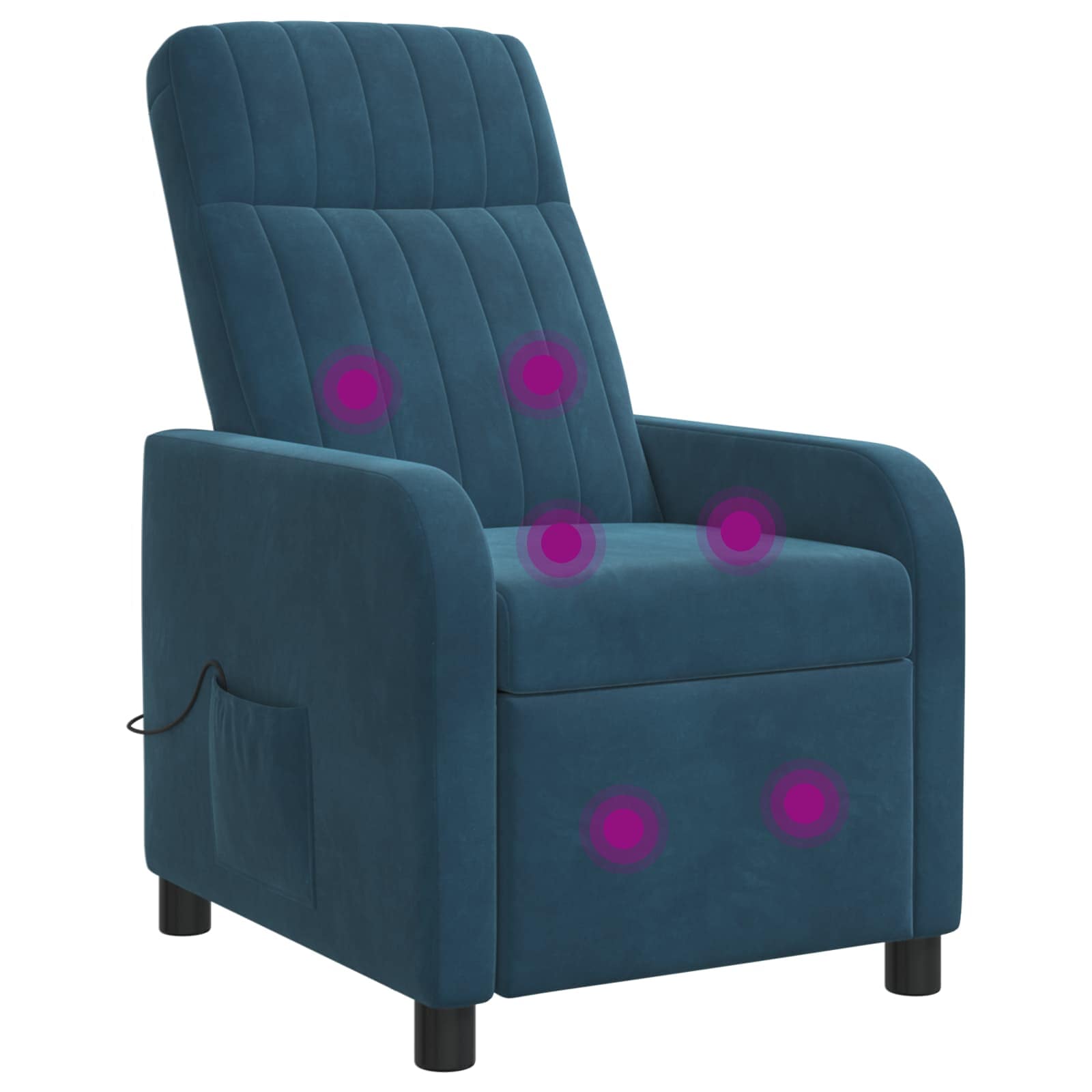 vidaXL Relaxfauteuil Lichtgrijs fluweel