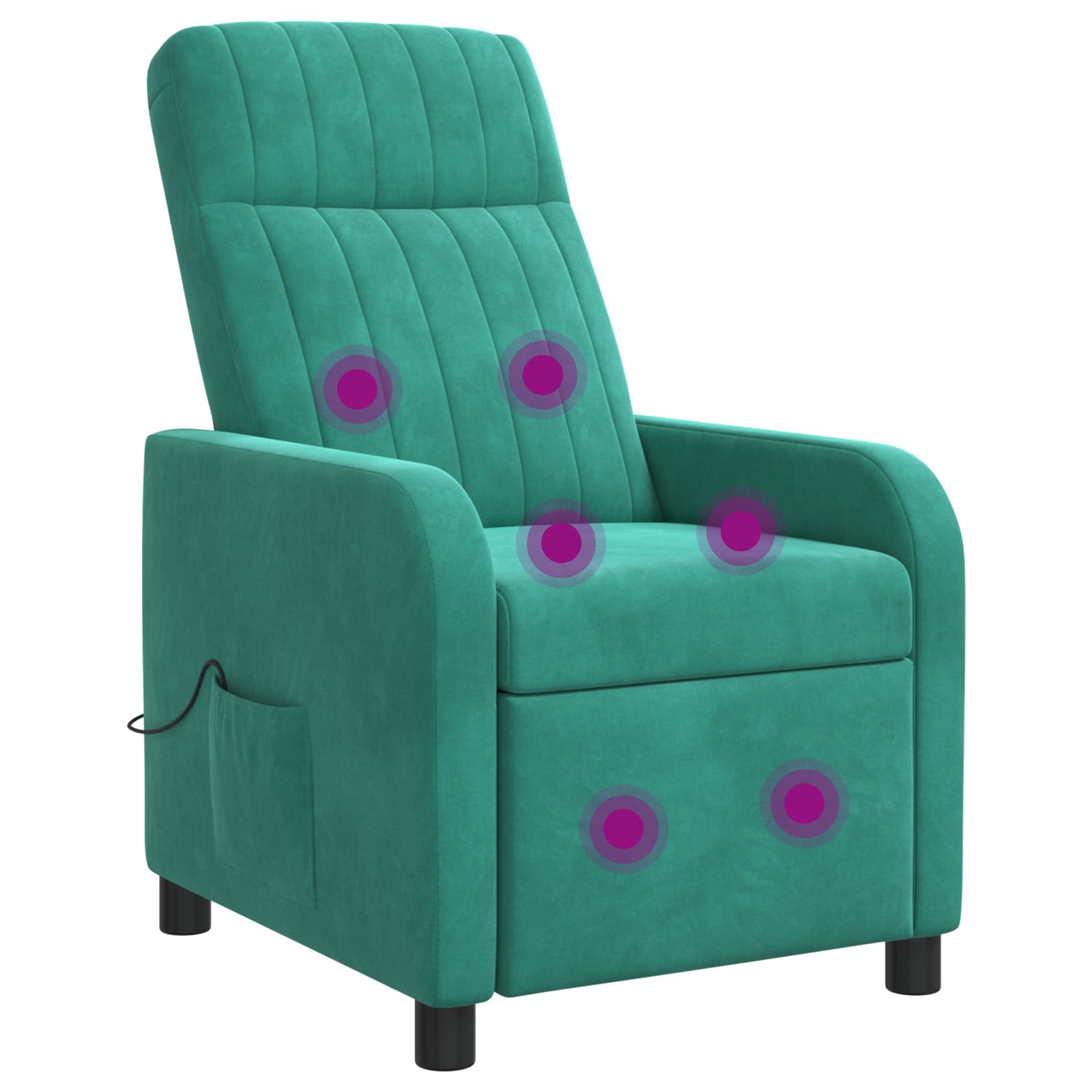 vidaXL Relaxfauteuil Lichtgrijs fluweel