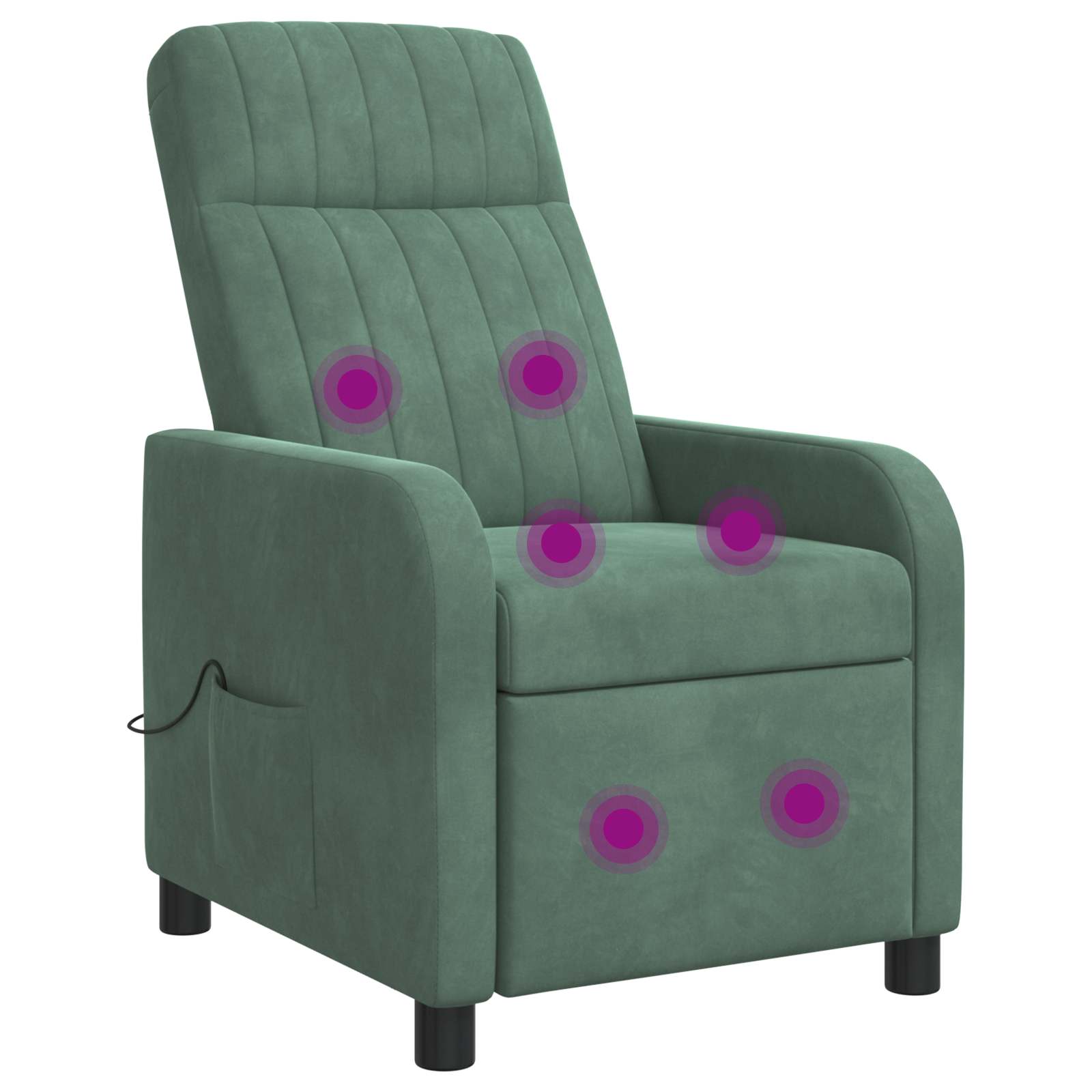 vidaXL Relaxfauteuil Lichtgrijs fluweel