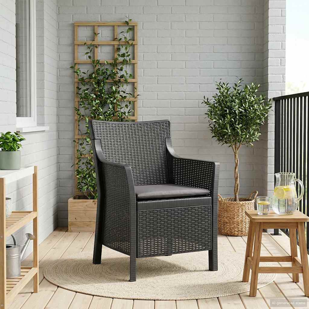 vidaXL Fauteuil Wit PP