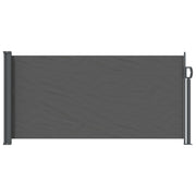 vidaXL Uittrekbaar Zijscherm Antracietkleurig 300 x 100 cm Polyester