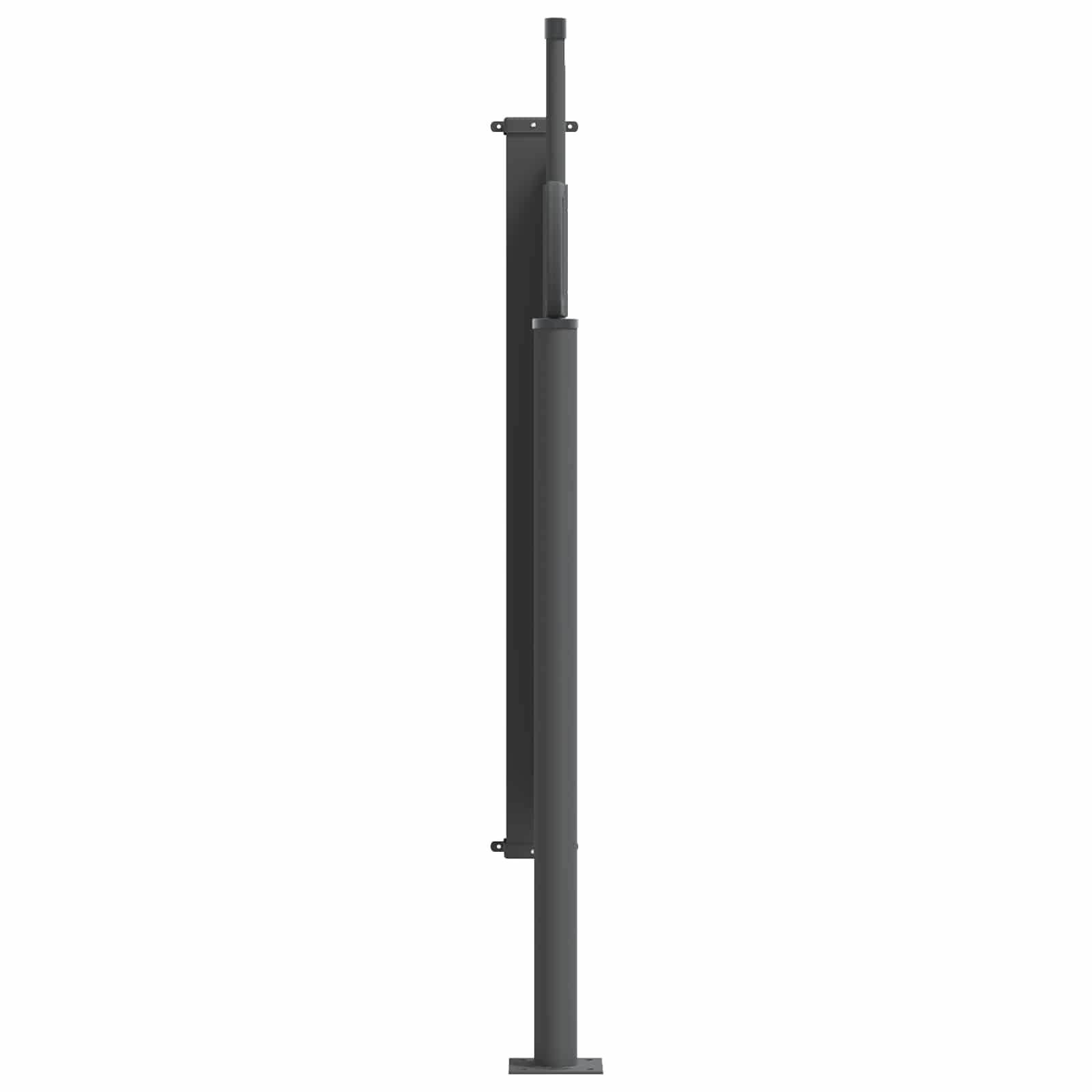 vidaXL Uittrekbaar Zijscherm Antracietkleurig 300 x 100 cm Polyester