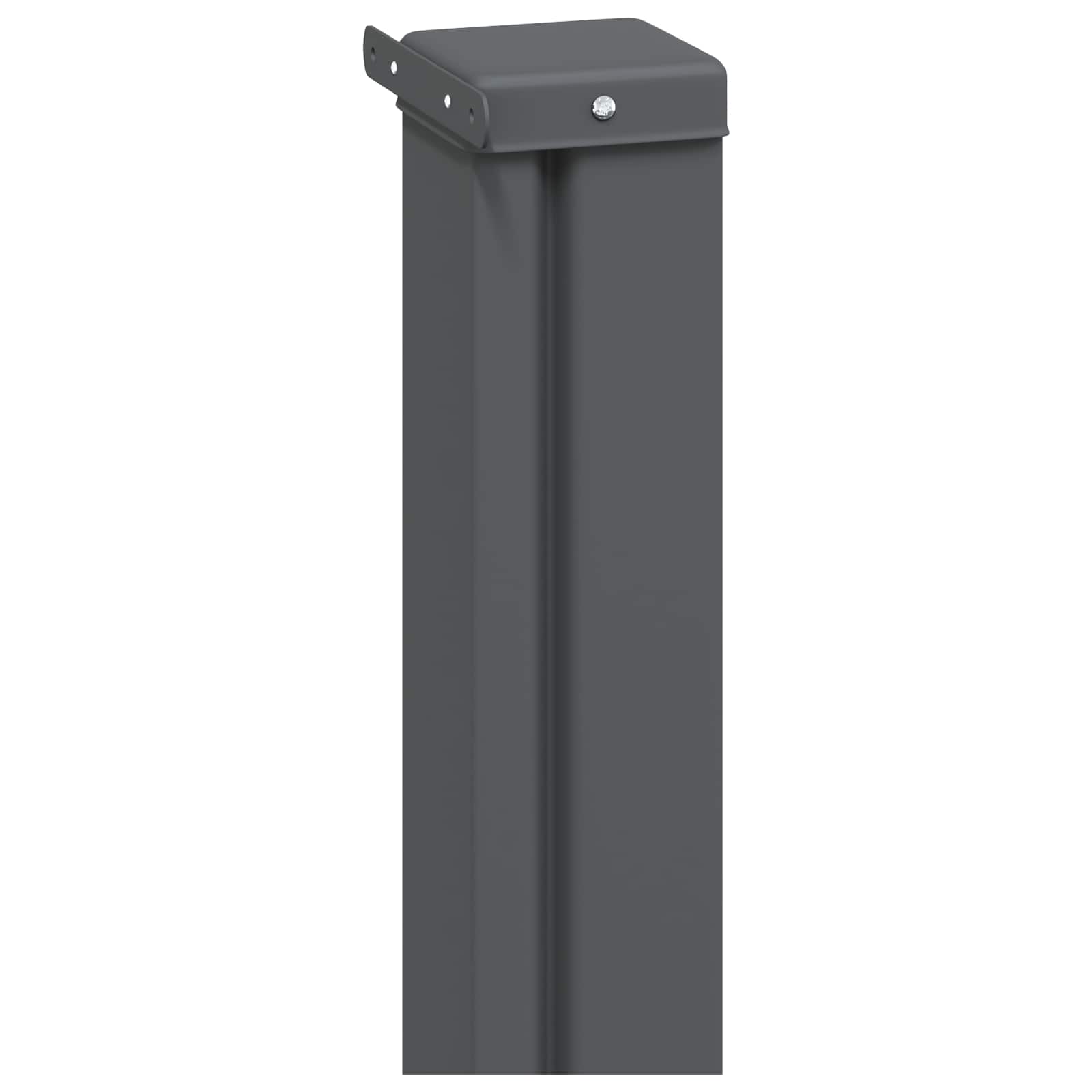 vidaXL Uittrekbaar Zijscherm Antracietkleurig 300 x 100 cm Polyester