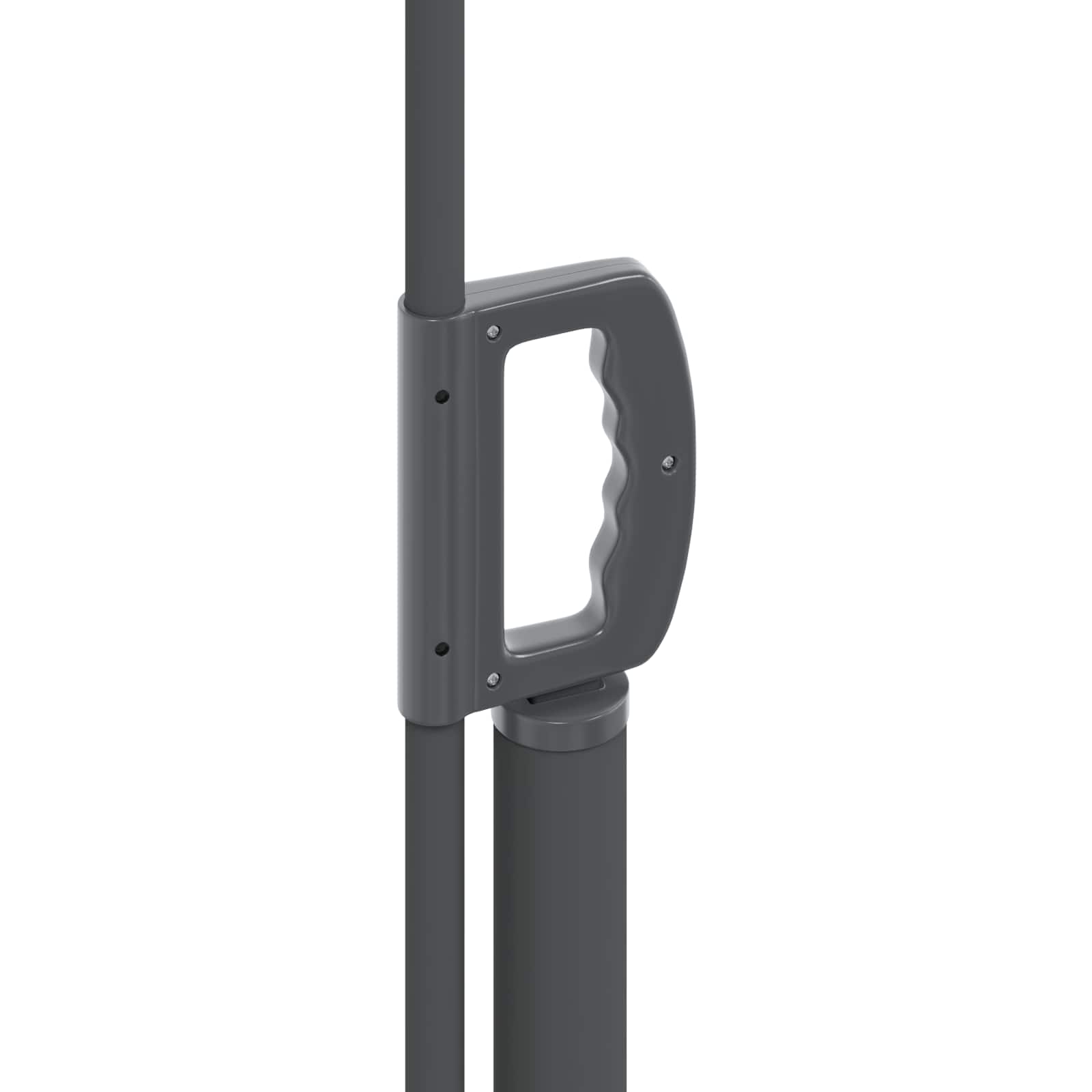 vidaXL Uittrekbaar Zijscherm Antracietkleurig 300 x 100 cm Polyester