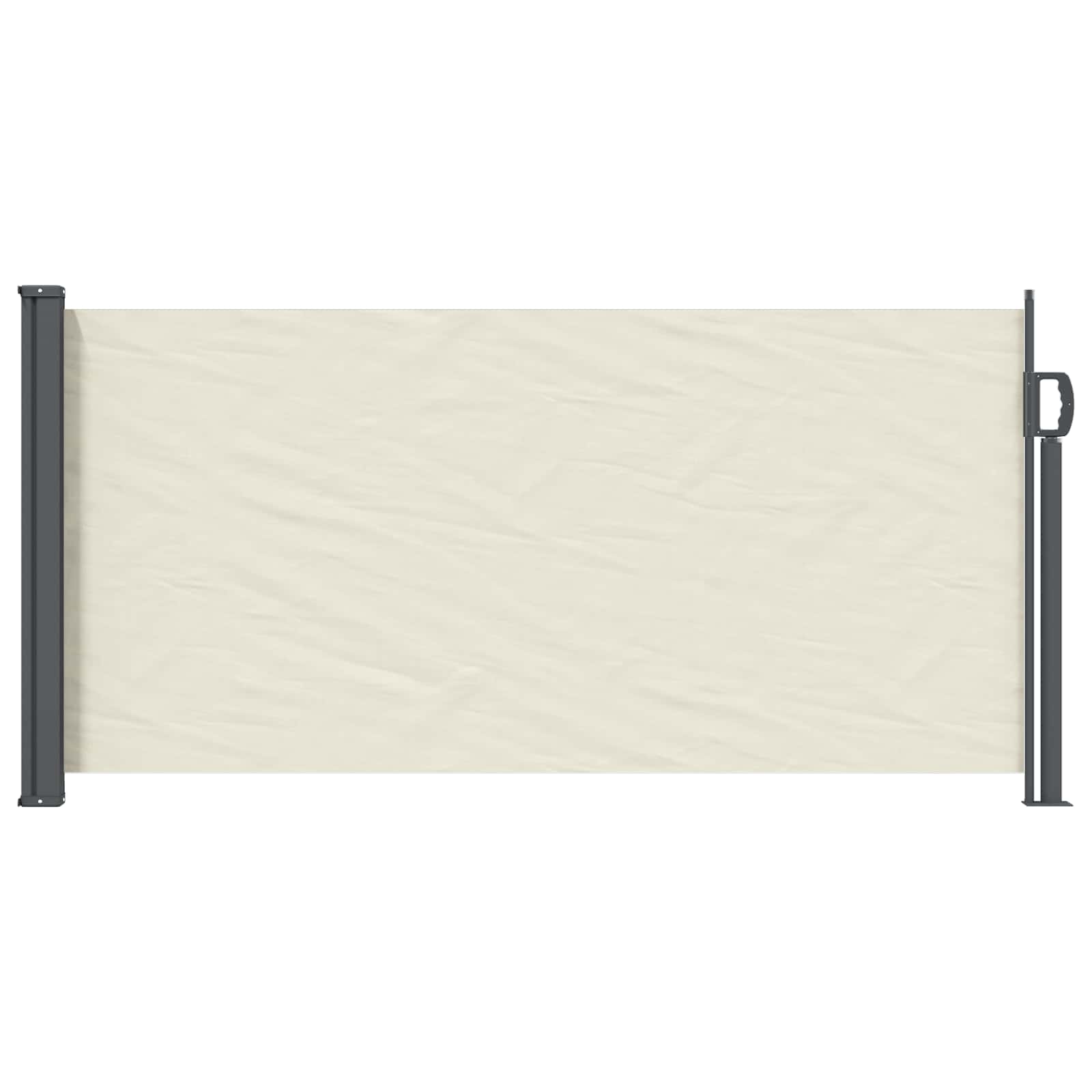 vidaXL Uittrekbaar Zijscherm Antracietkleurig 300 x 100 cm Polyester