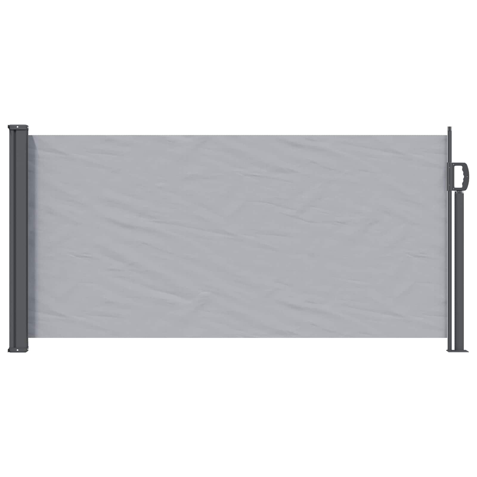 vidaXL Uittrekbaar Zijscherm Antracietkleurig 300 x 100 cm Polyester