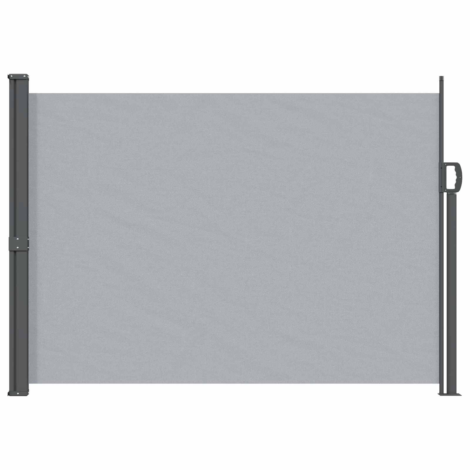 vidaXL Uittrekbaar Zijscherm Antracietkleurig 300 x 100 cm Polyester