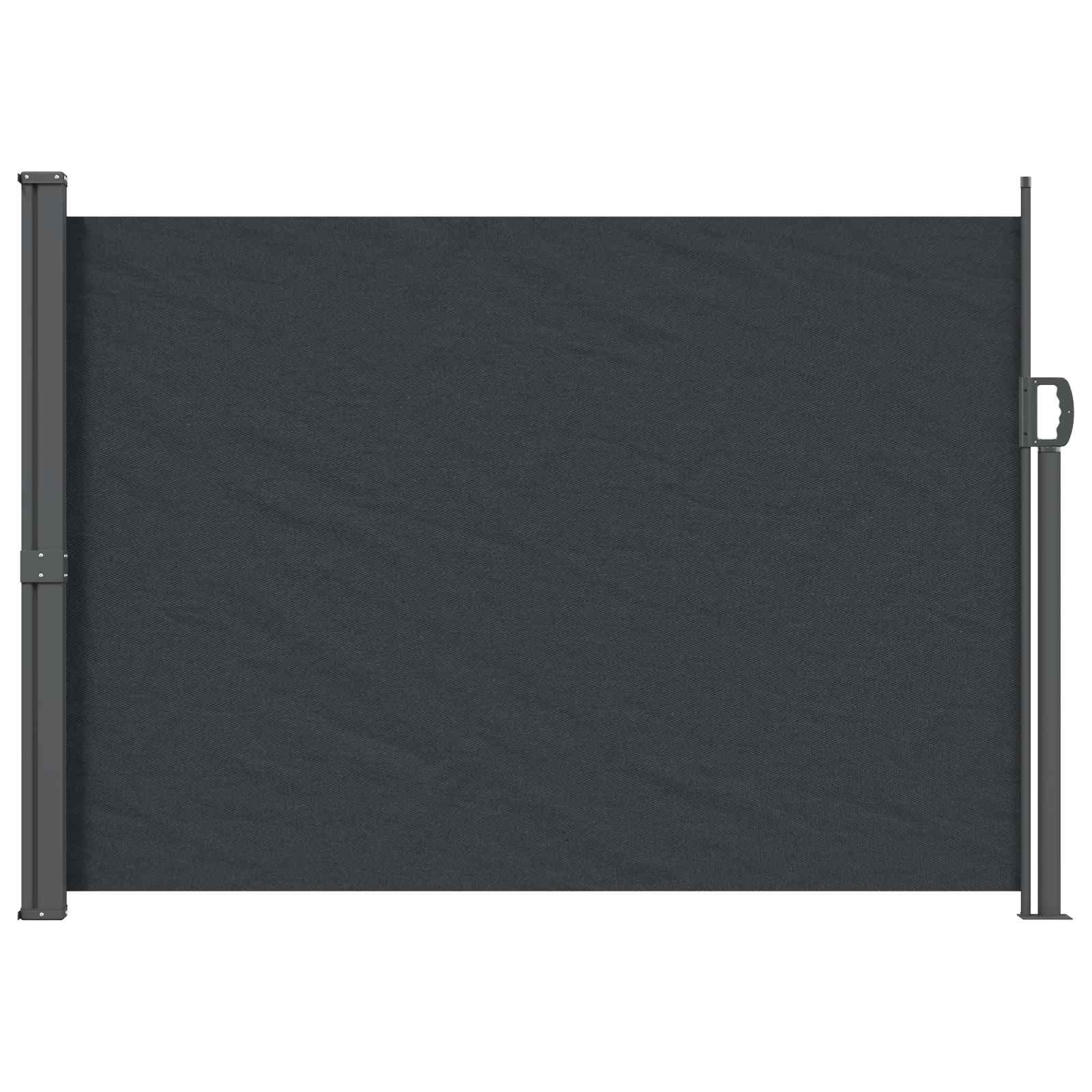 vidaXL Uittrekbaar Zijscherm Antracietkleurig 300 x 100 cm Polyester