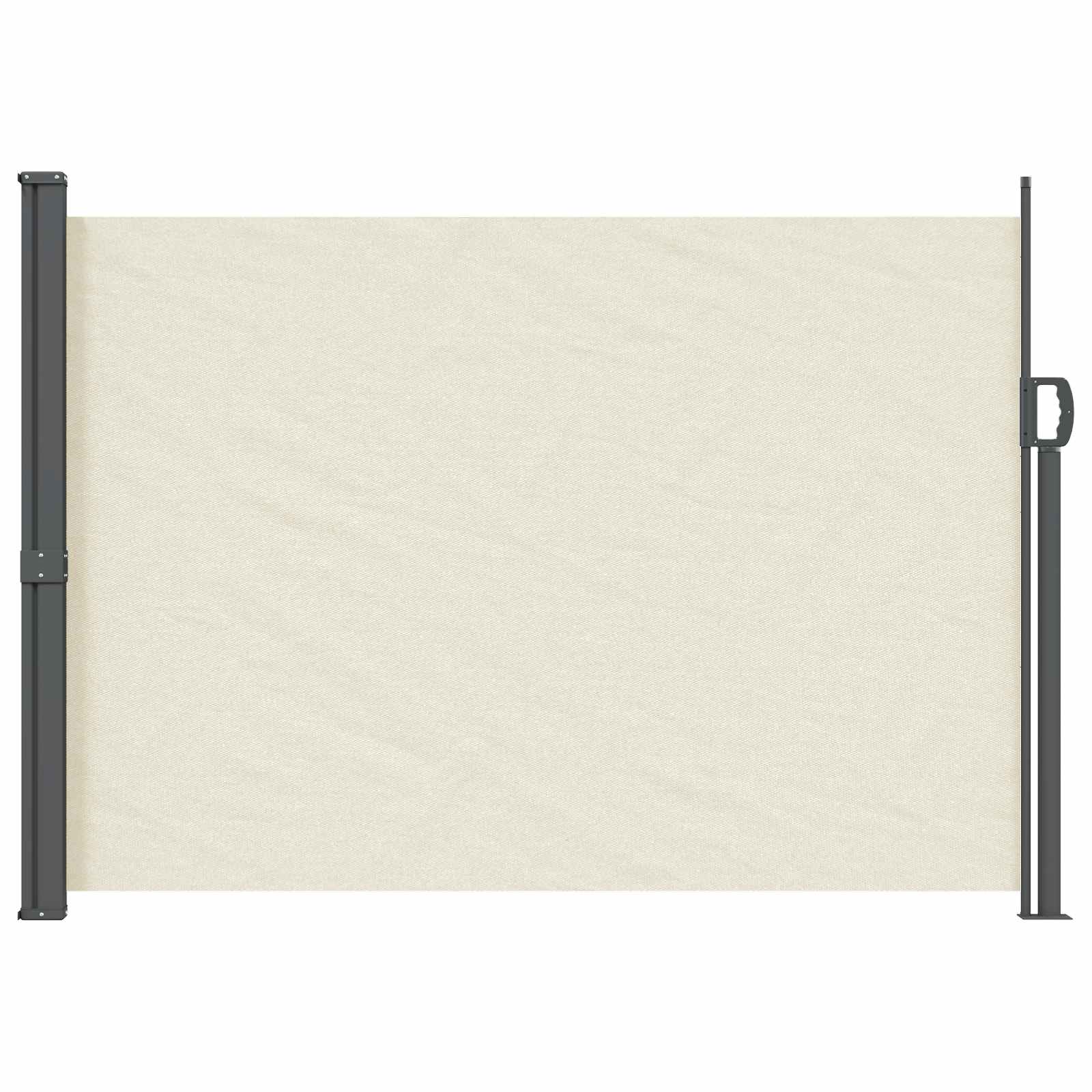vidaXL Uittrekbaar Zijscherm Antracietkleurig 300 x 100 cm Polyester