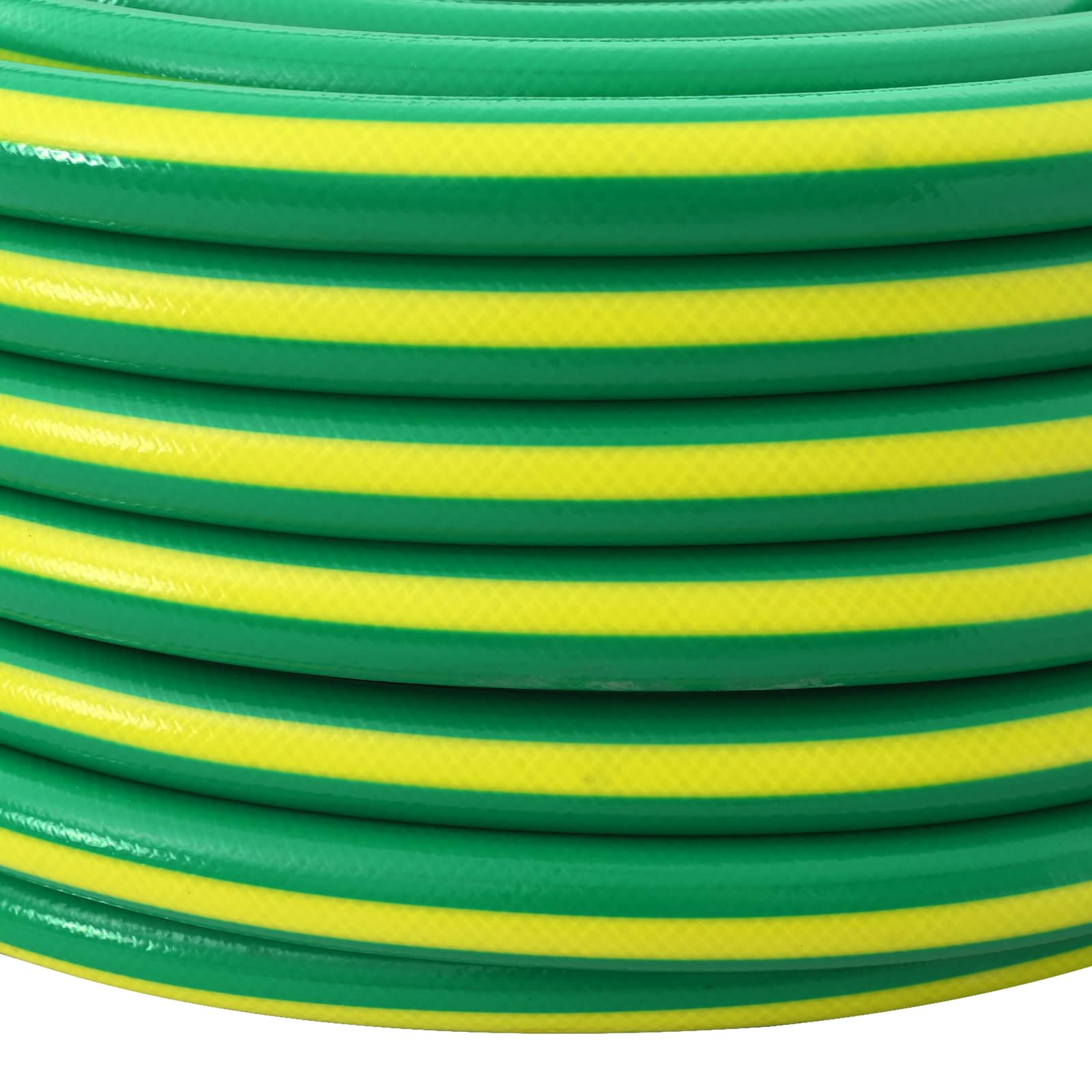 vidaXL Tuinslang 5-Lags Groen en Geel 1 / 2'' 10 m PVC