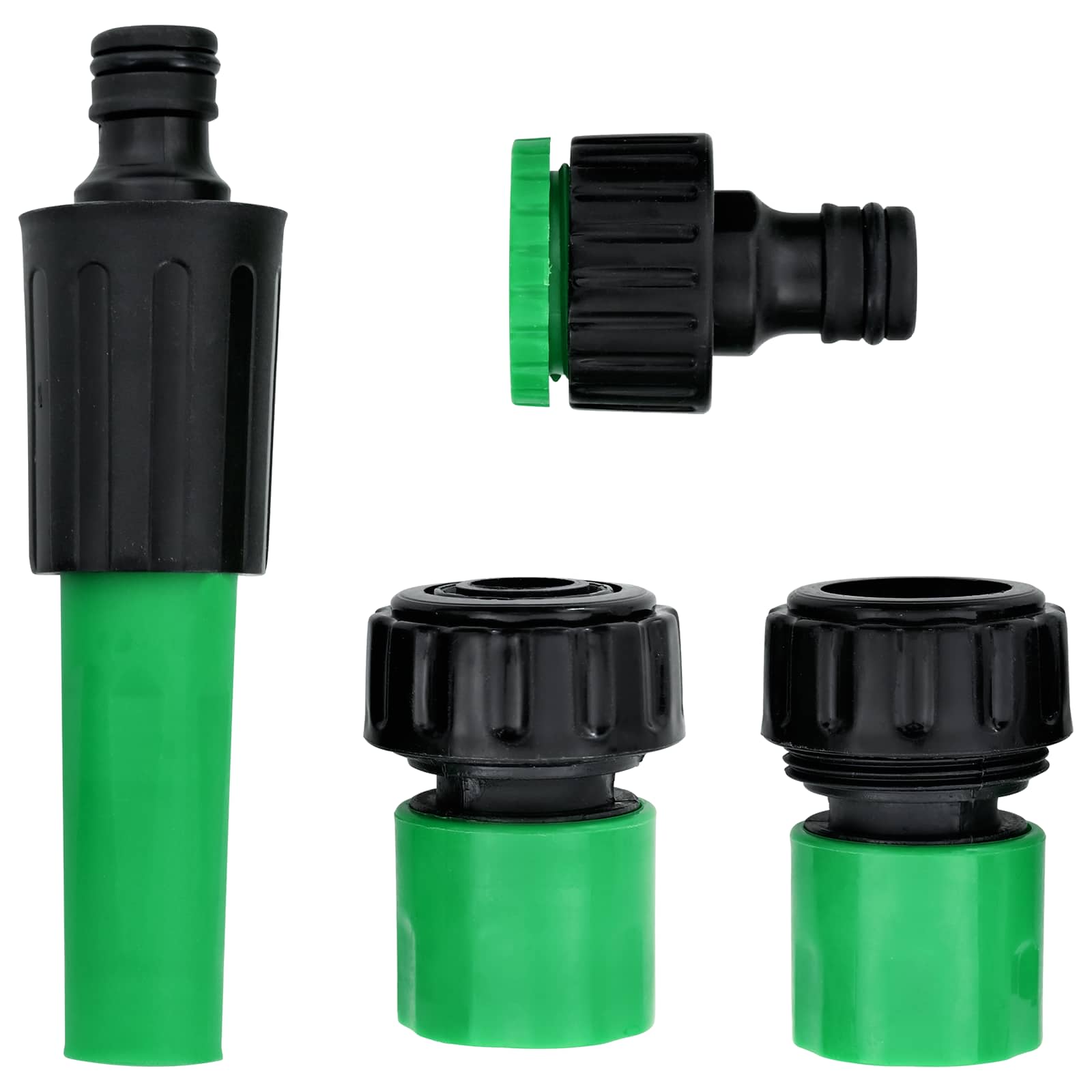 vidaXL Tuinslang 5-Lags Groen en Geel 1 / 2'' 10 m PVC