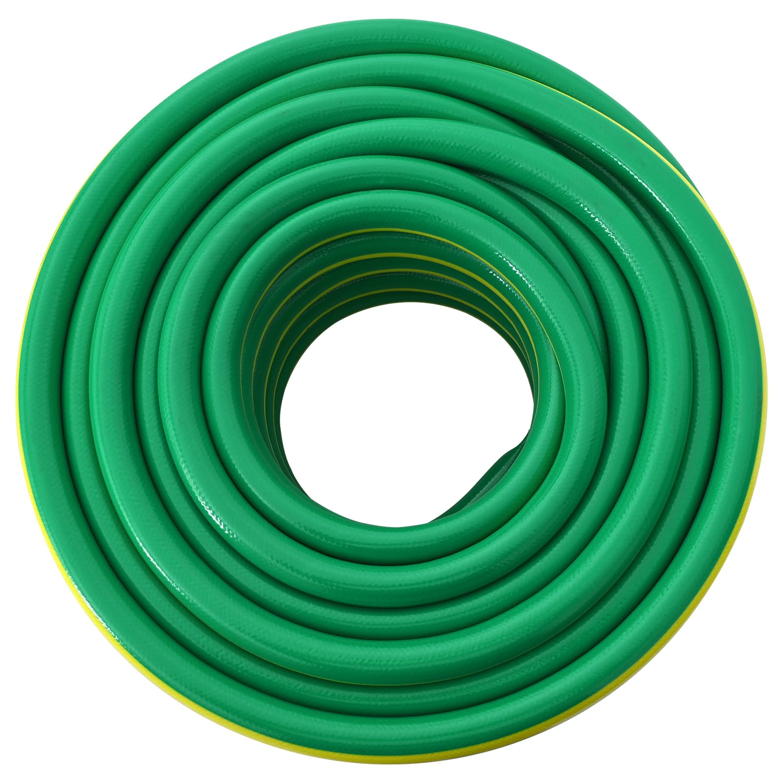 vidaXL Tuinslang 5-Lags Groen en Geel 1 / 2'' 10 m PVC