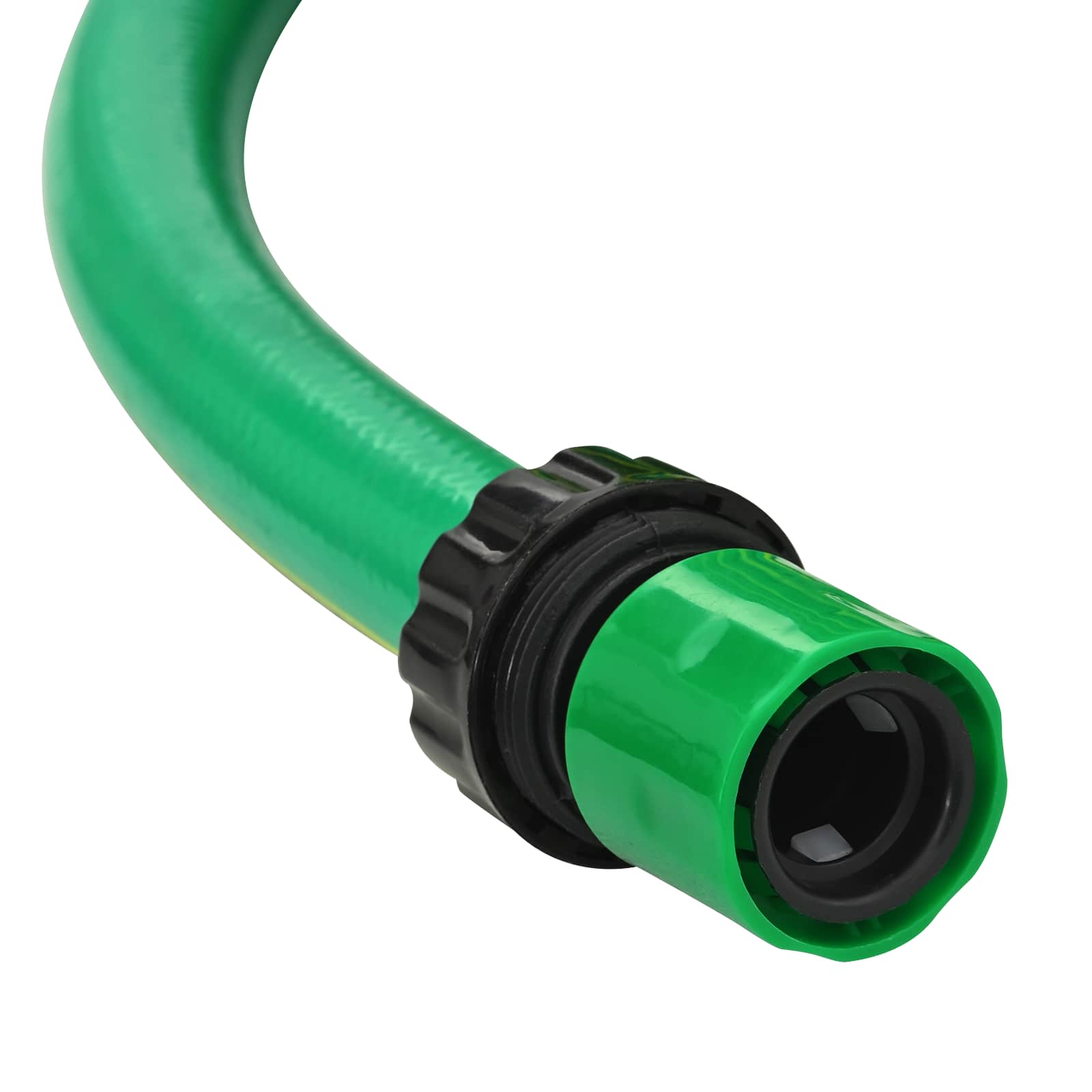 vidaXL Tuinslang 5-Lags Groen en Geel 1 / 2'' 10 m PVC