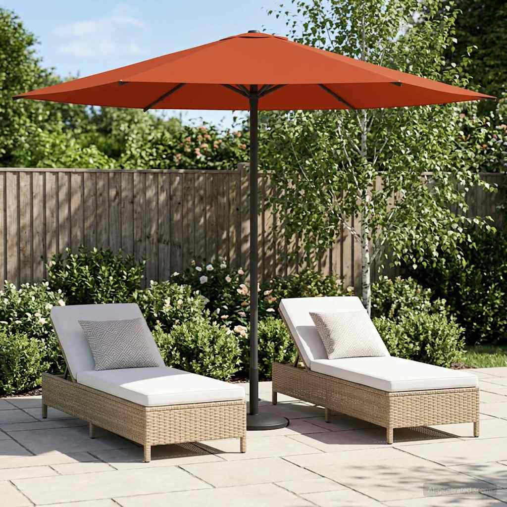 vidaXL Tuinparasol 200 x 300 cm Polyester Rechthoekig Crèmekleurig