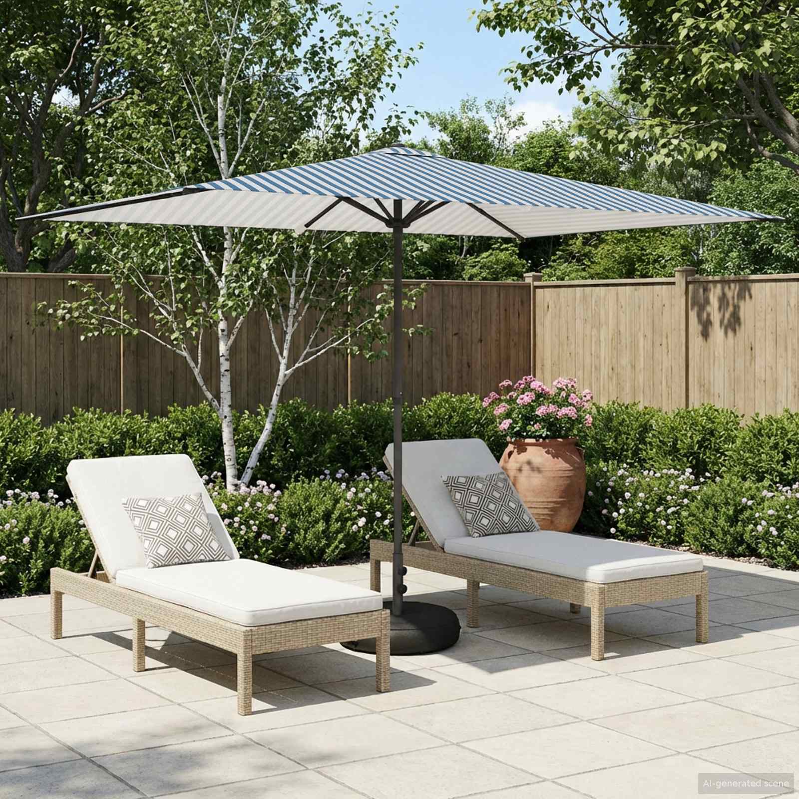 vidaXL Tuinparasol 200 x 300 cm Polyester Rechthoekig Crèmekleurig
