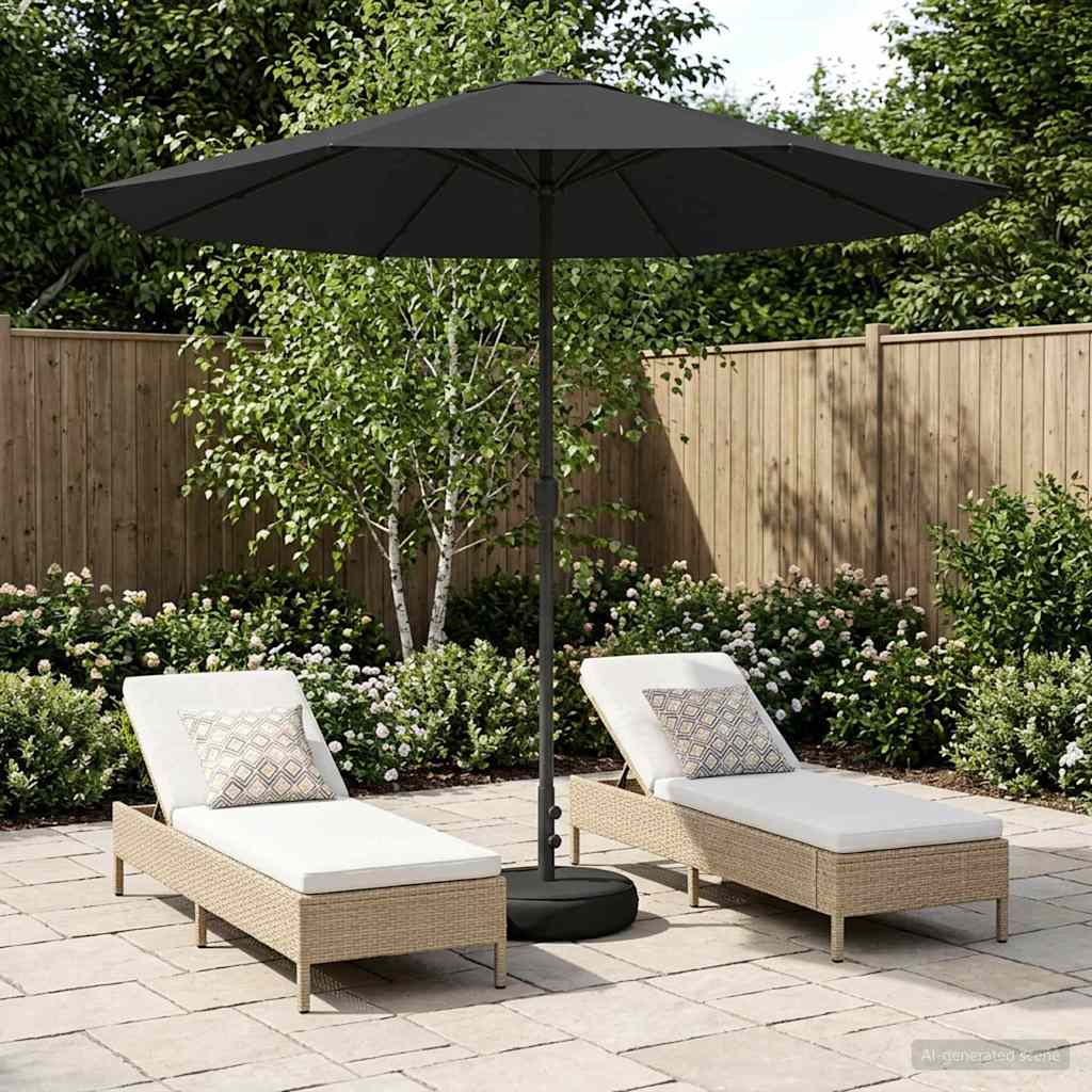 vidaXL Tuinparasol 200 x 300 cm Polyester Rechthoekig Crèmekleurig