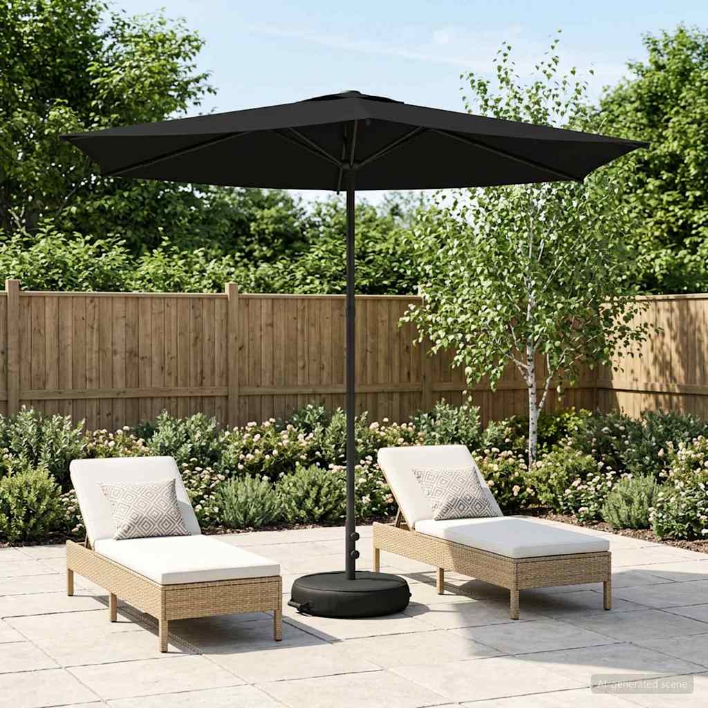 vidaXL Tuinparasol 200 x 300 cm Polyester Rechthoekig Crèmekleurig