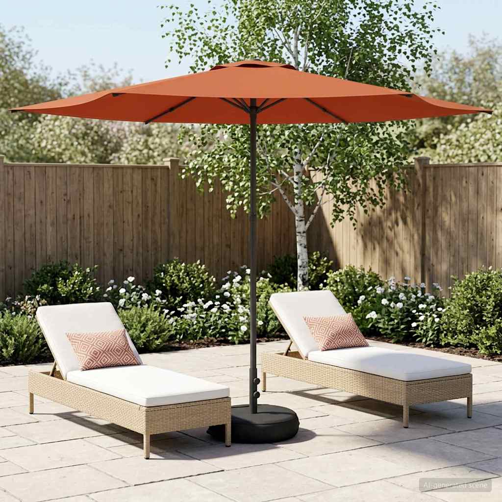 vidaXL Tuinparasol 200 x 300 cm Polyester Rechthoekig Crèmekleurig