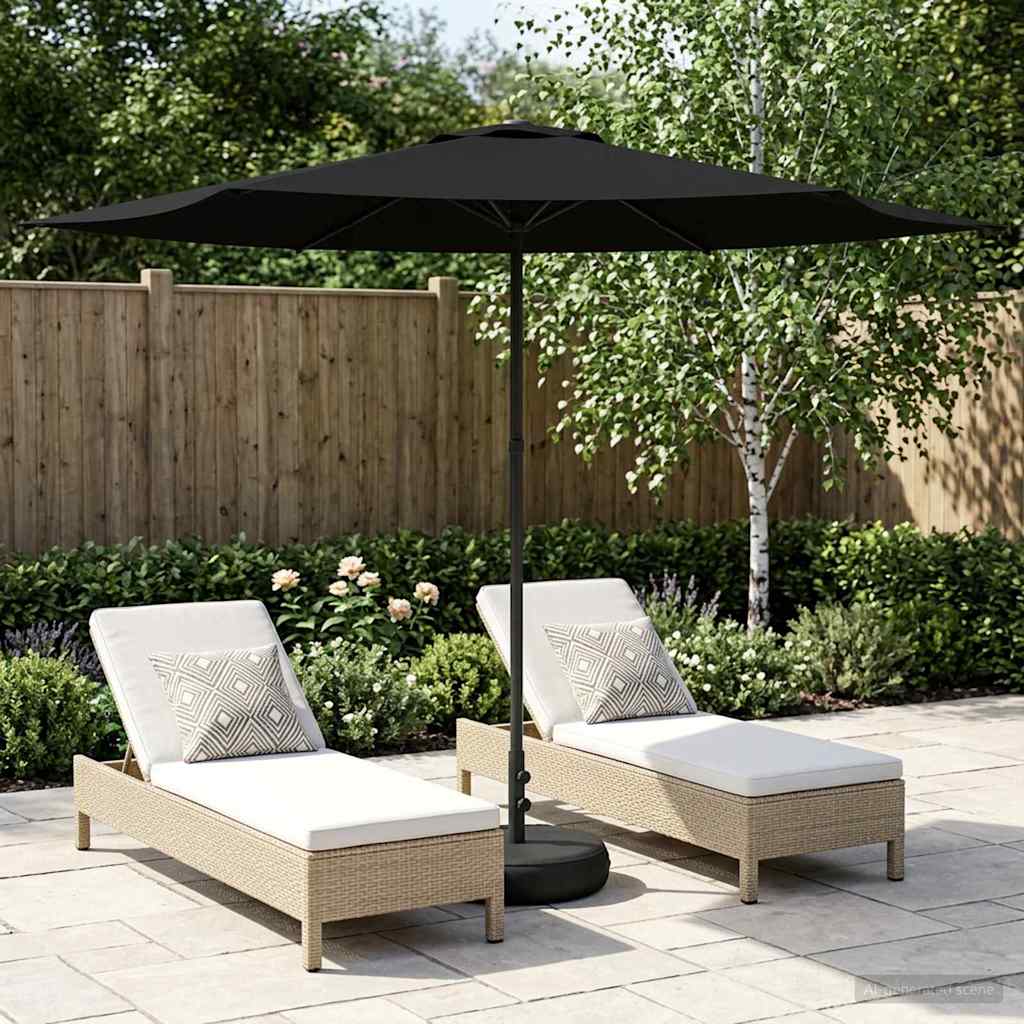 vidaXL Tuinparasol 200 x 300 cm Polyester Rechthoekig Crèmekleurig