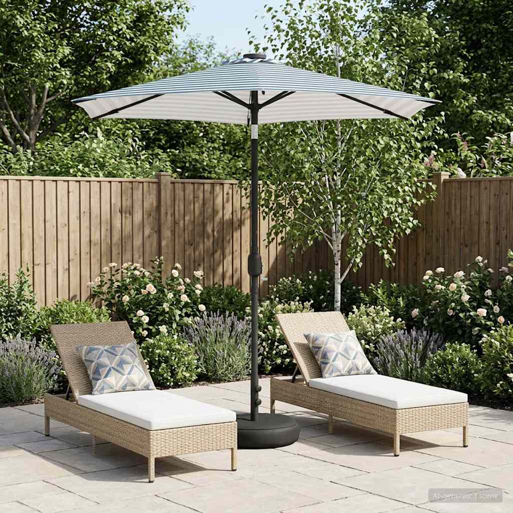 vidaXL Tuinparasol met LED-lampen en voet 200 x 300 cm Polyester